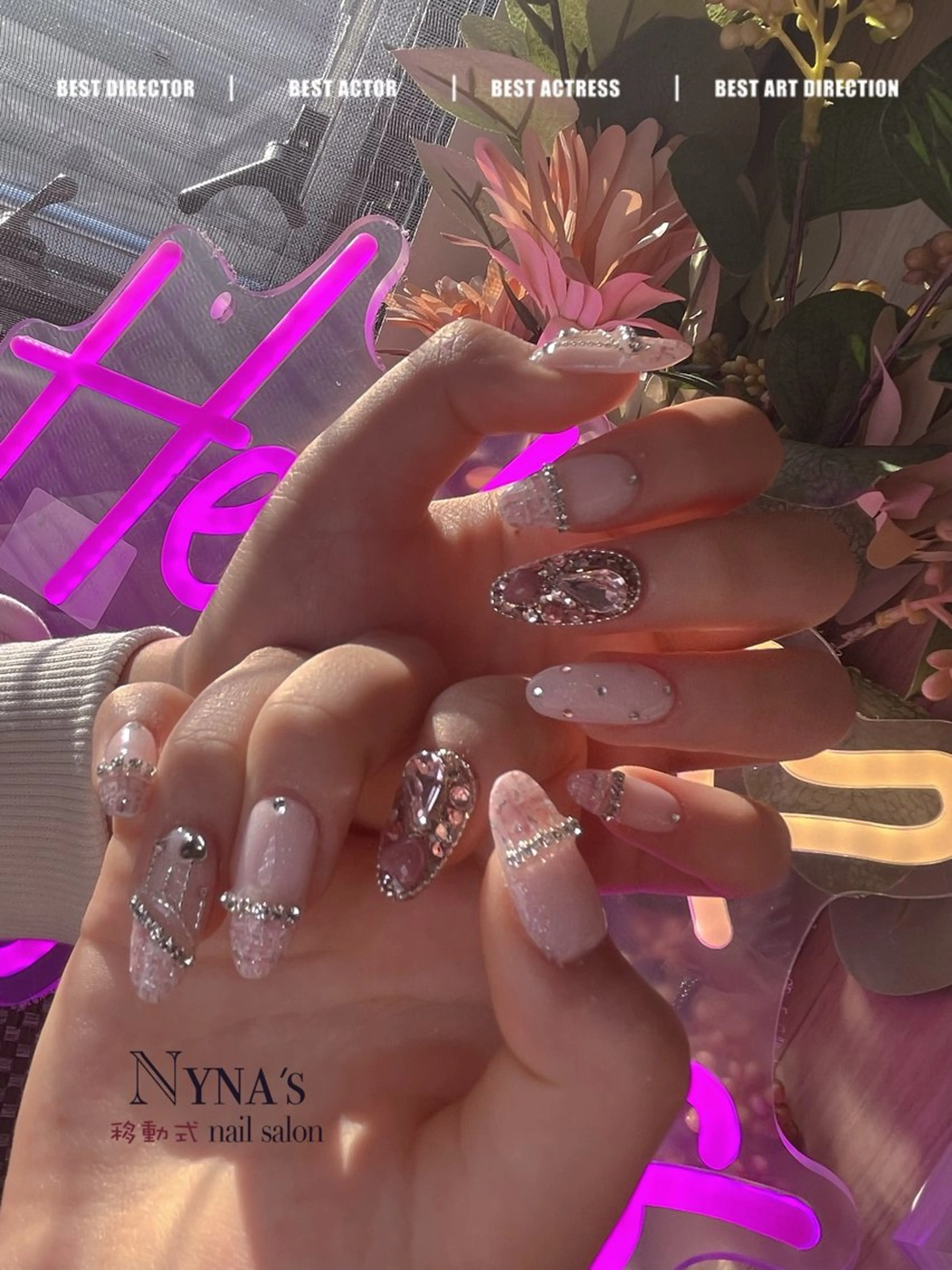 ネイル ハンドネイル 長さ出し専門 nynaのネイルデザイン