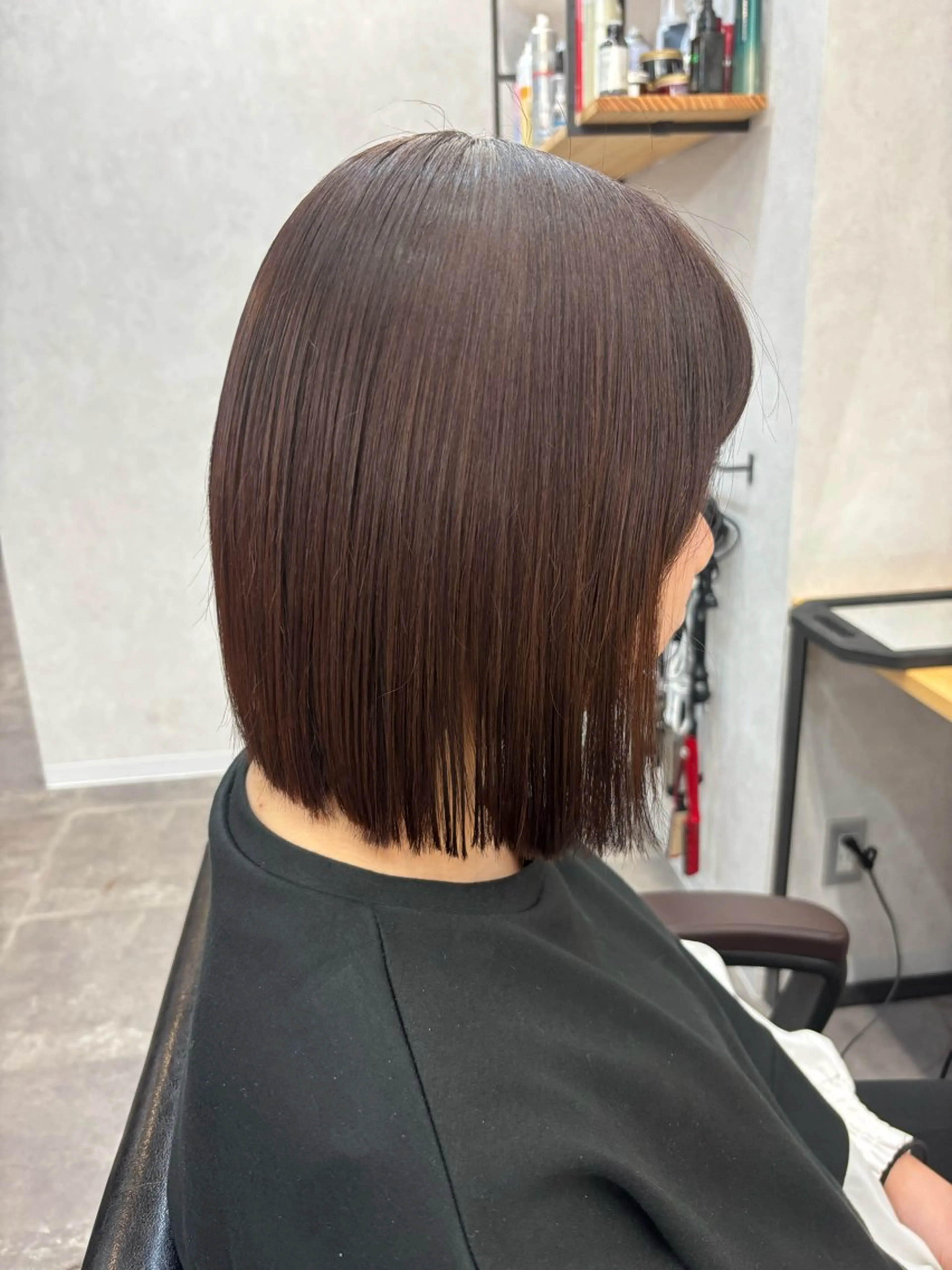 ミディアム ボブ カット エクステ/ハイトーン /ミサキのヘアスタイル