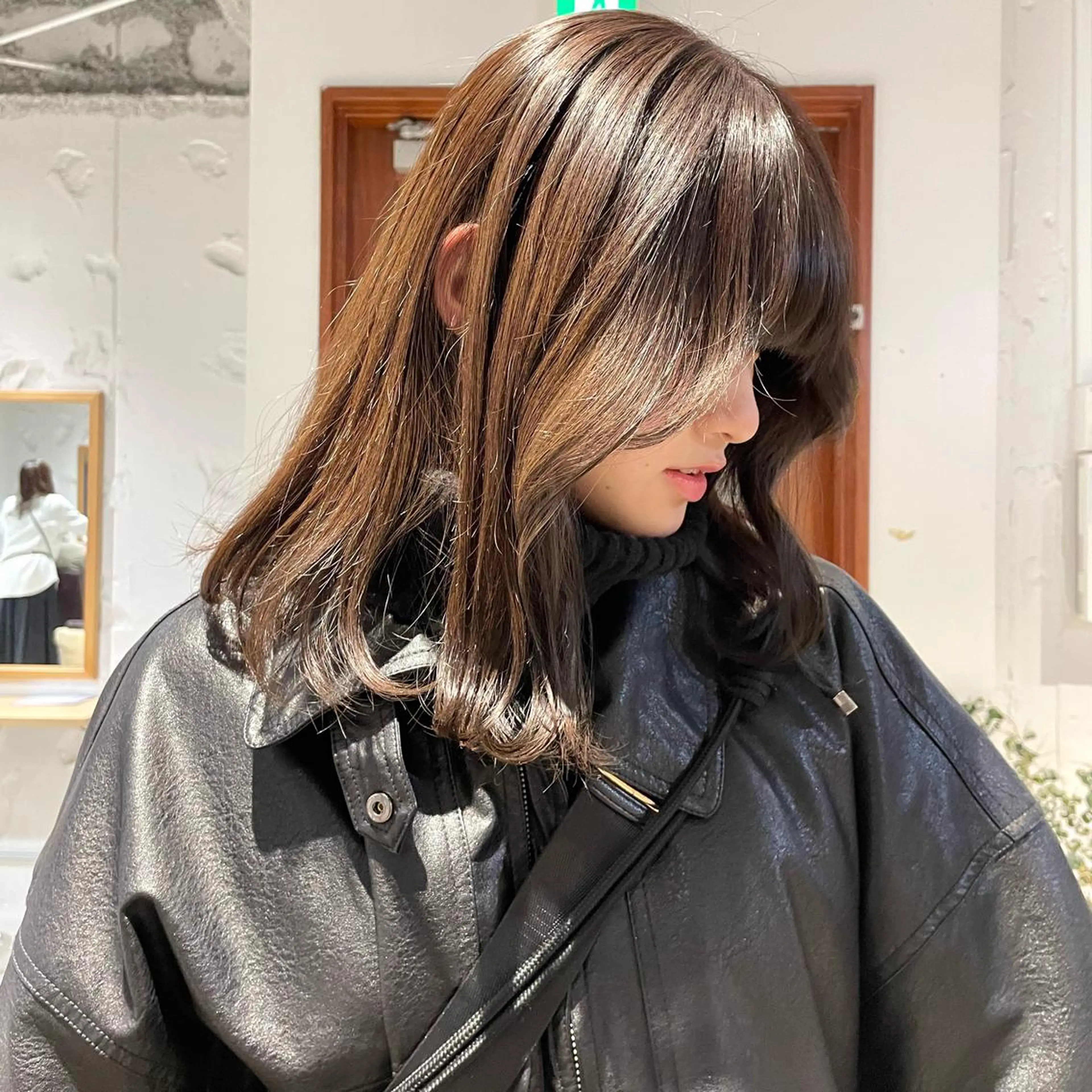 ミディアム 盛れる透明感カラー・ momokaのヘアスタイル