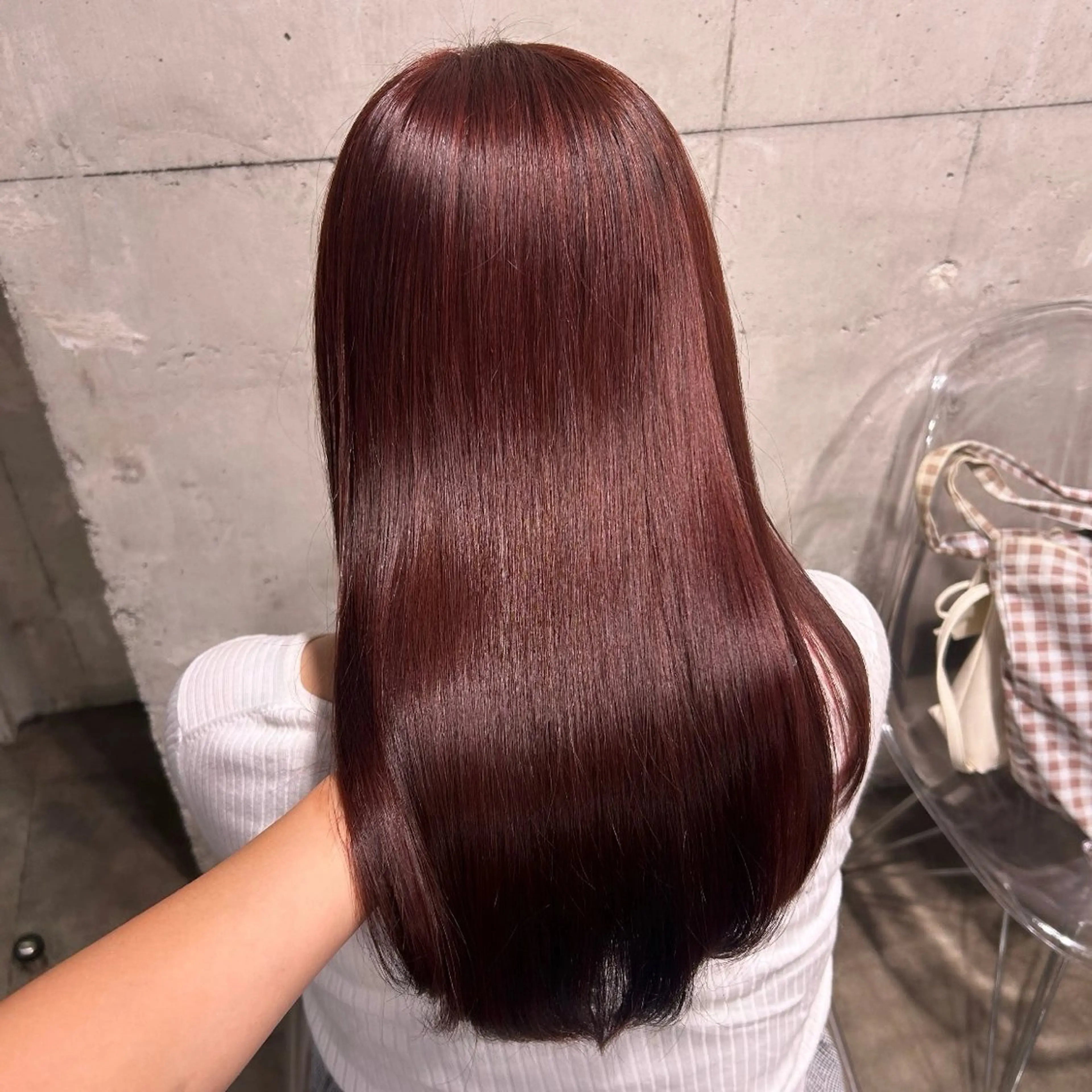 セミロング カラー ケアカラー IS所属・横浜美容室/透明感 カラー/レイヤーのヘアスタイル