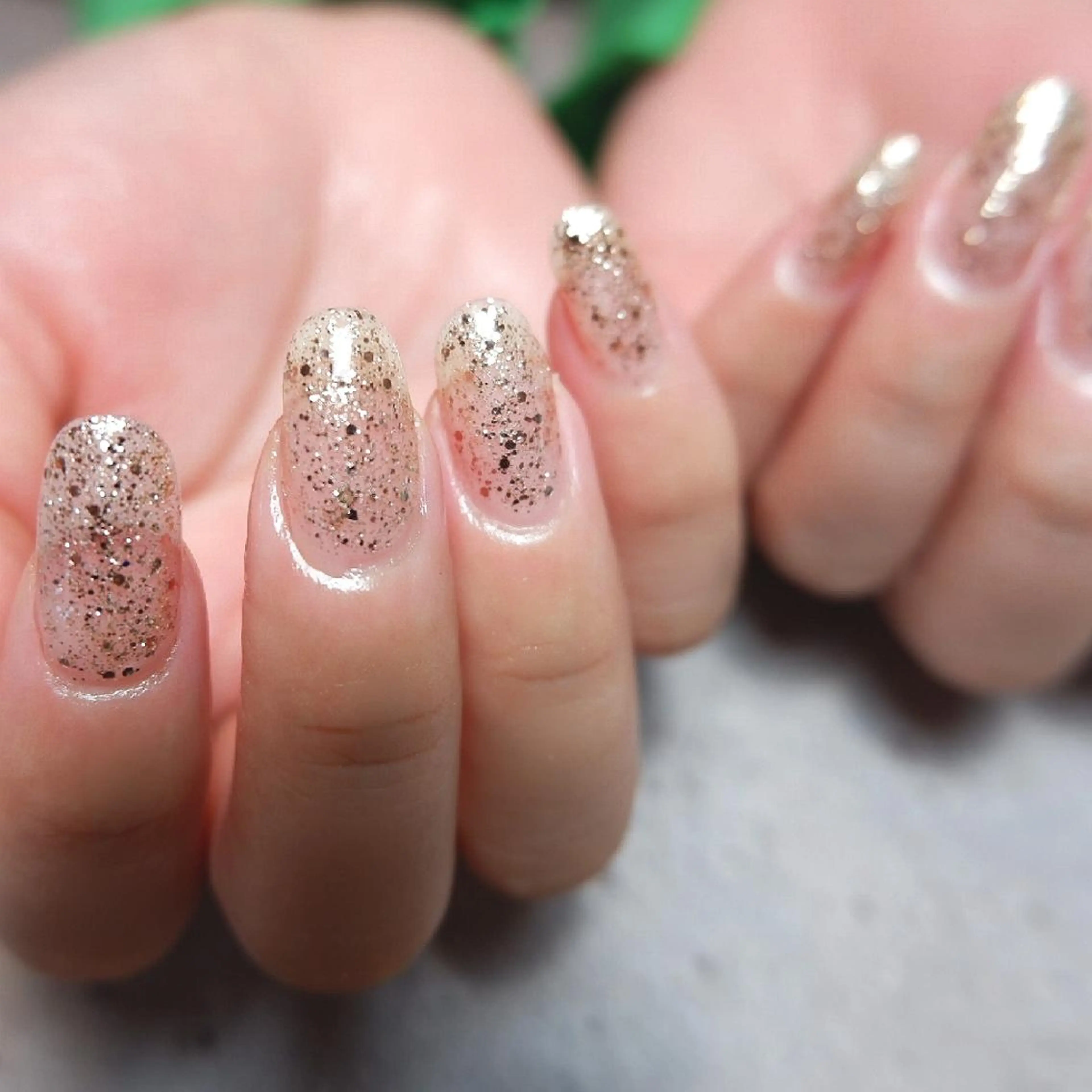 ネイル ラメ(グリッター) ハンドネイル MASH UP ROOM のネイルデザイン