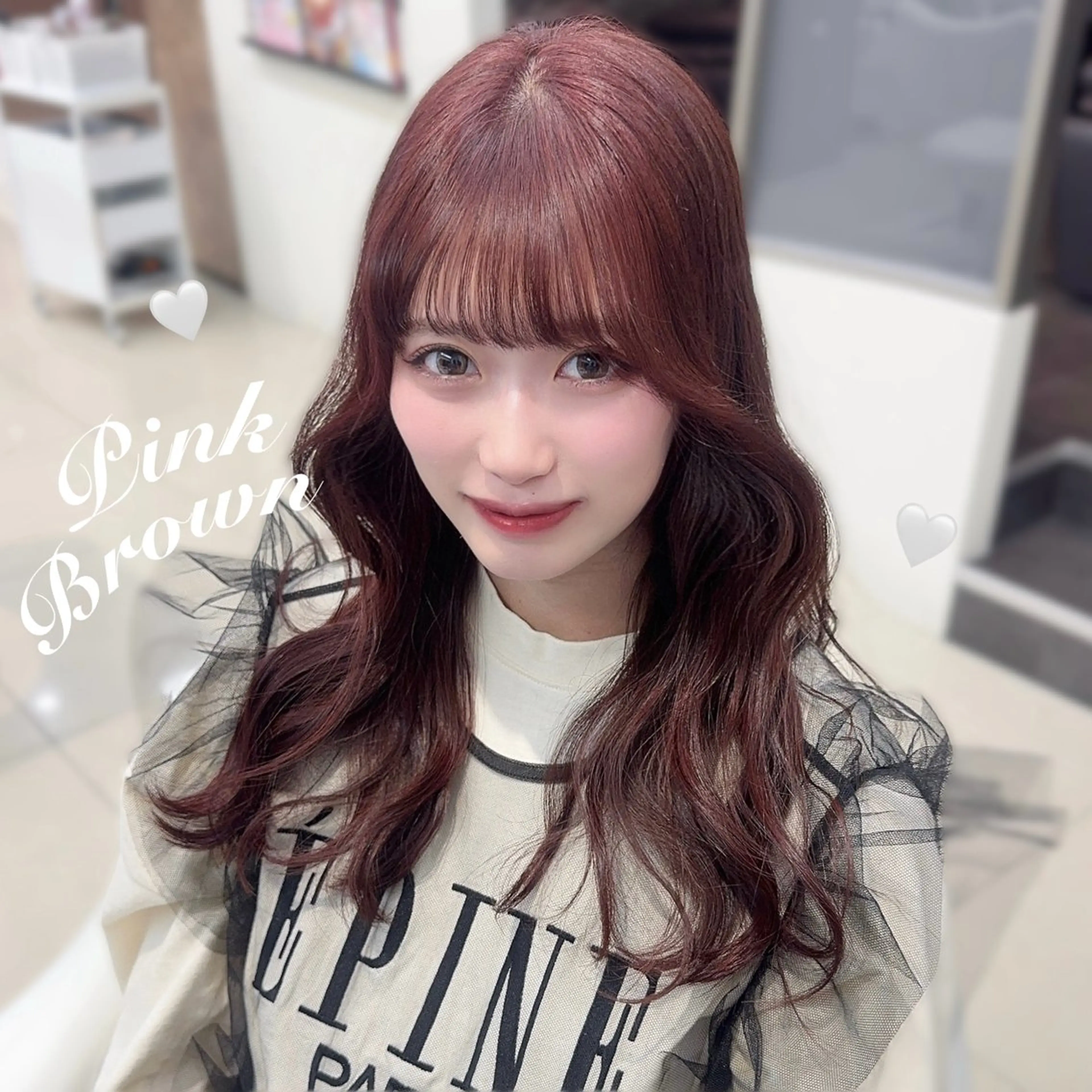 ロング カラー ヘアカラー 暖色カラー🎀🎶 田辺 樹里のヘアスタイル