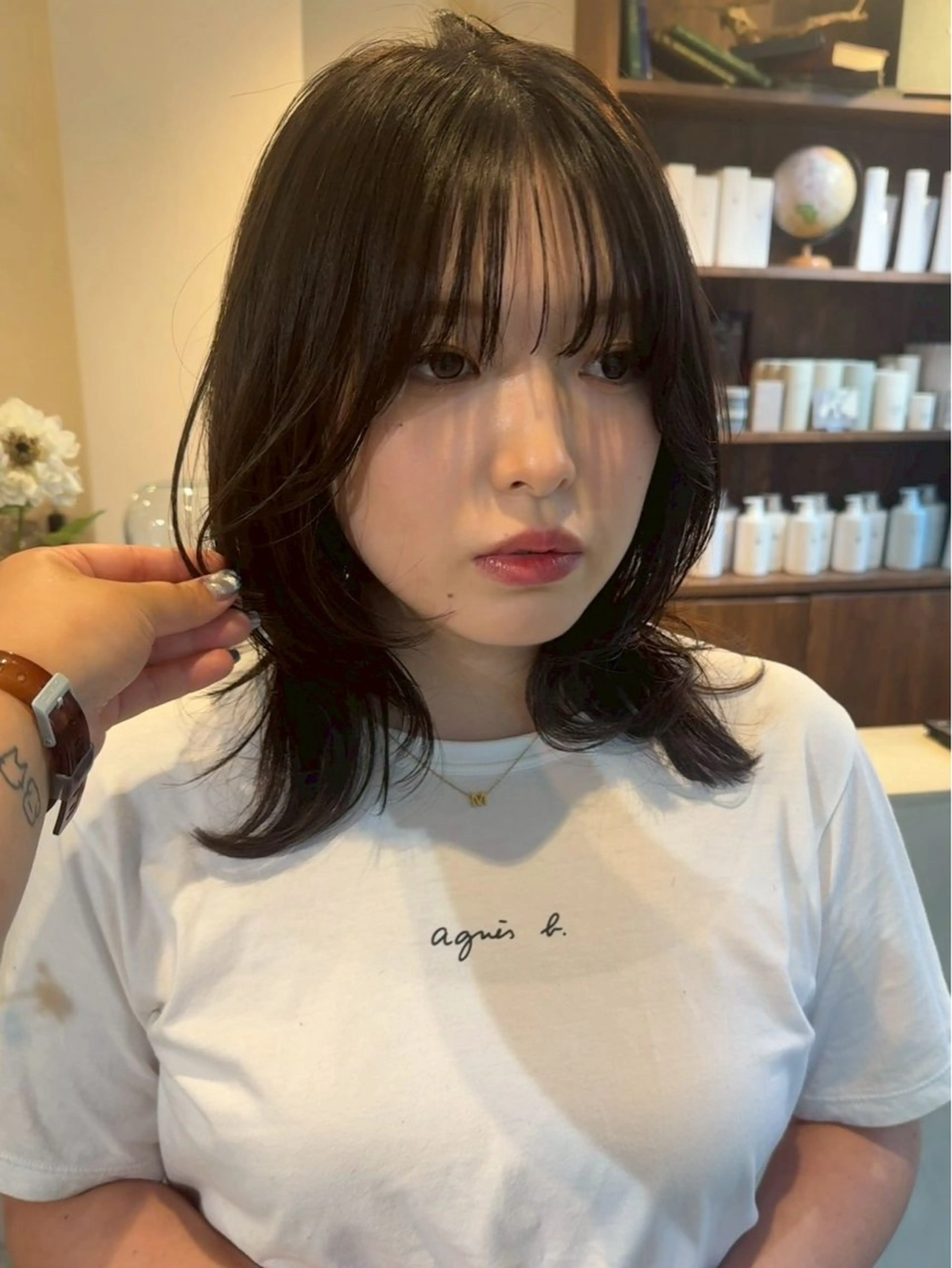 フェイスラインカット✄﻿〈前髪・顔周り〉の写真