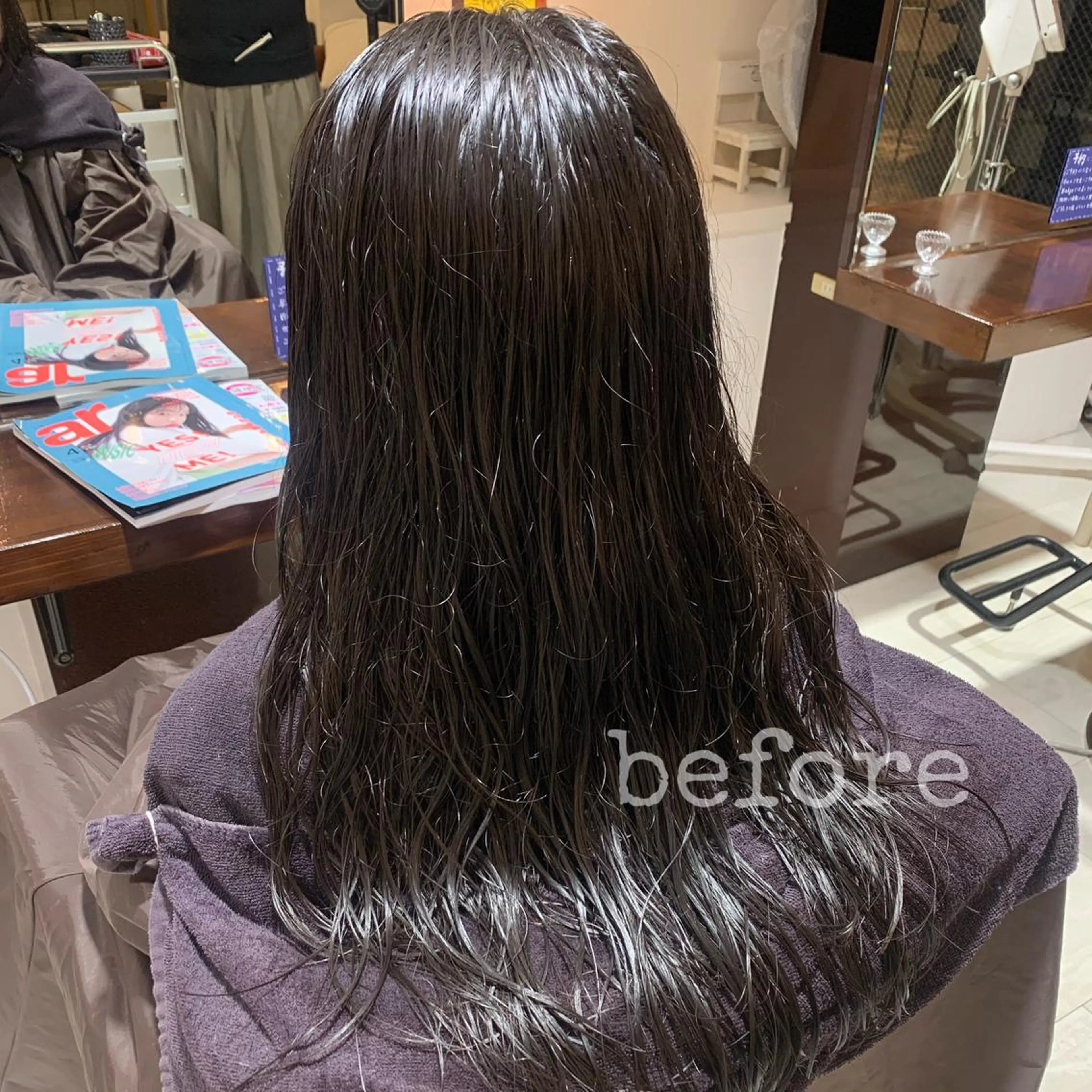 ロング 縮毛矯正 Bolge所属・黒田 優衣のヘアスタイル