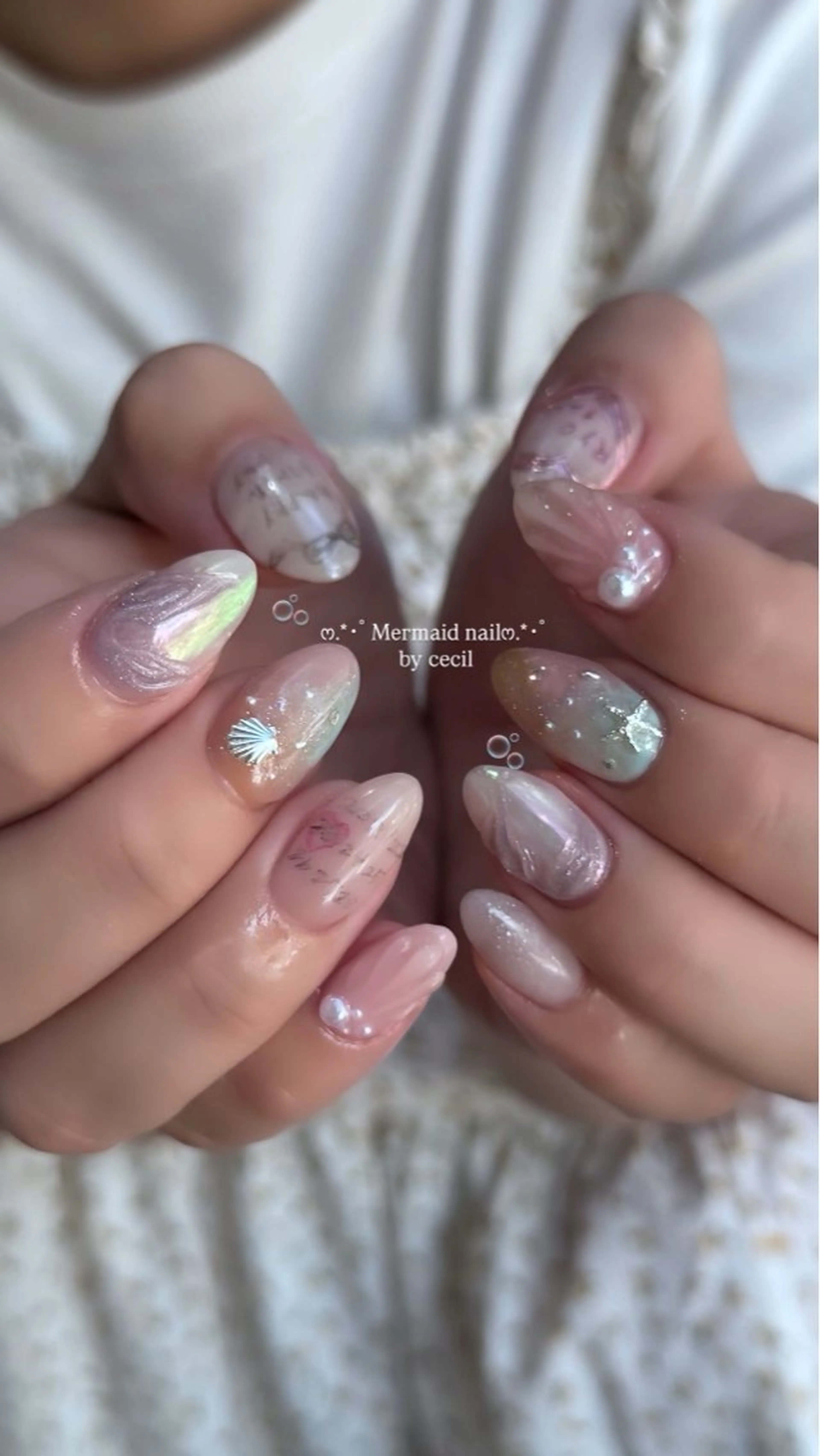 ネイル フレンチネイル 韓国ネイル マグネットネイル メンズネイル ニュアンスネイル ハンドネイル GRANDE大須 Cecil💜のネイルデザイン