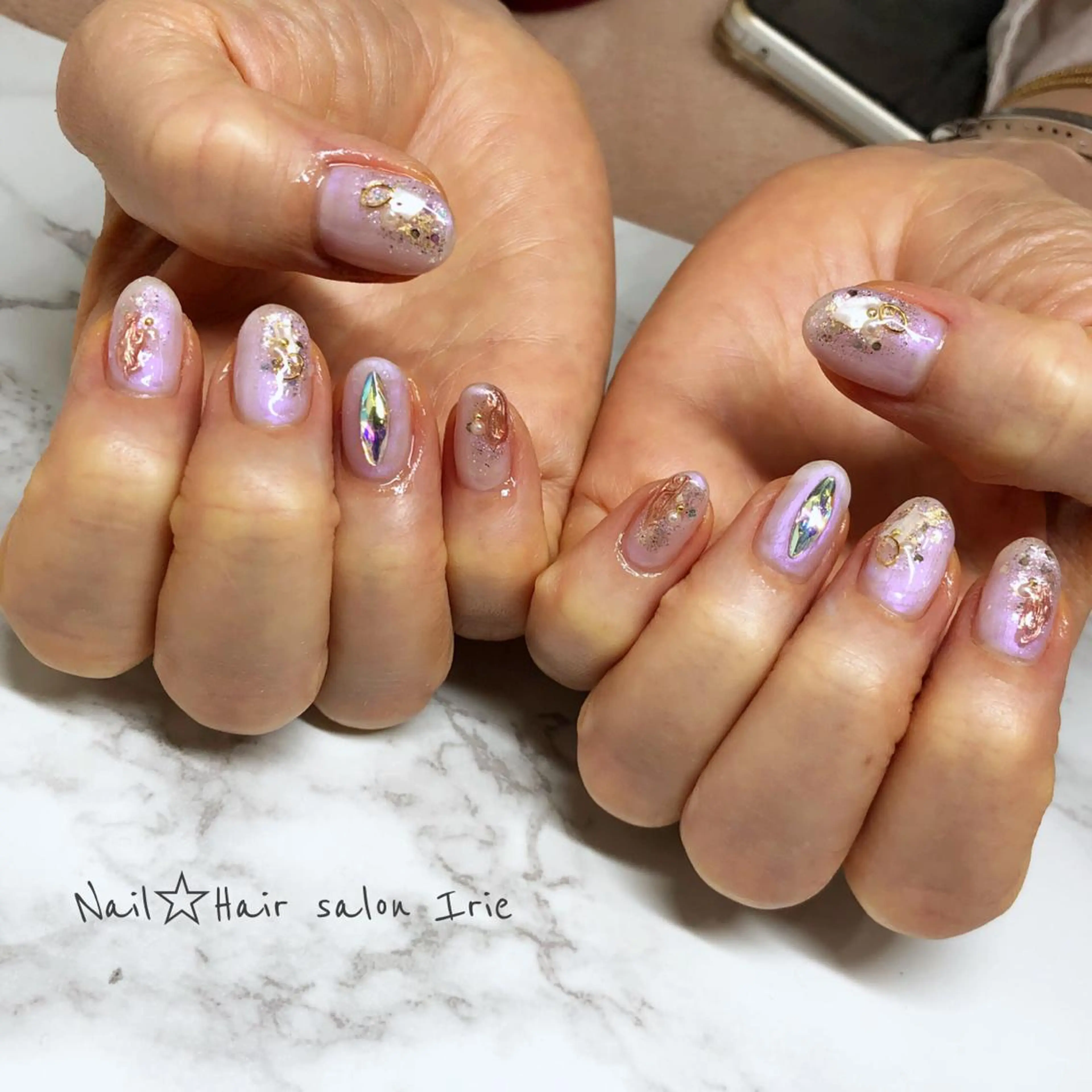 ネイル ハンドネイル Hair salon Irie所属・與儀 知佳のネイルデザイン