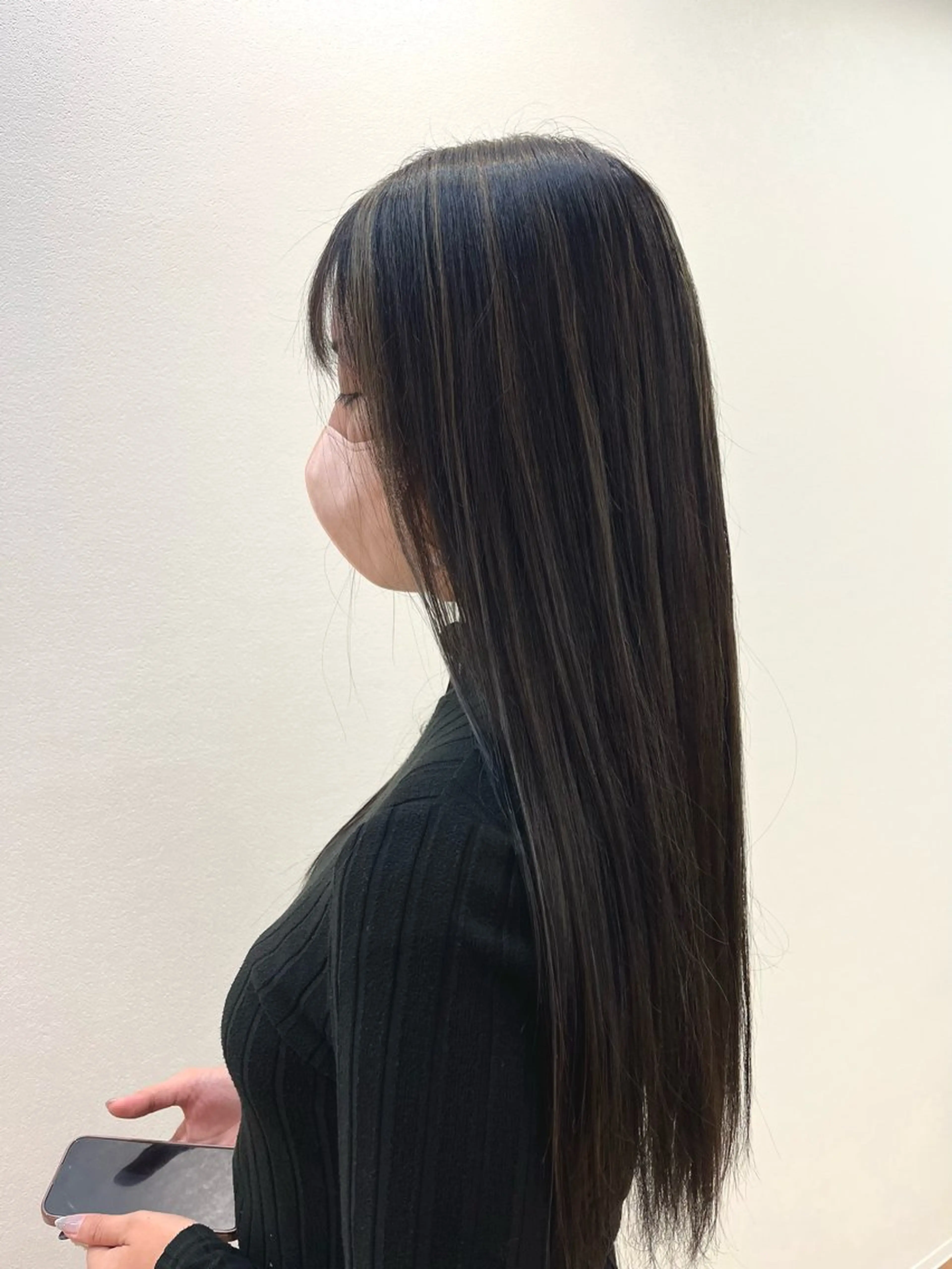 ロング カラー カット ヘアカラー 山神 あんじのヘアスタイル