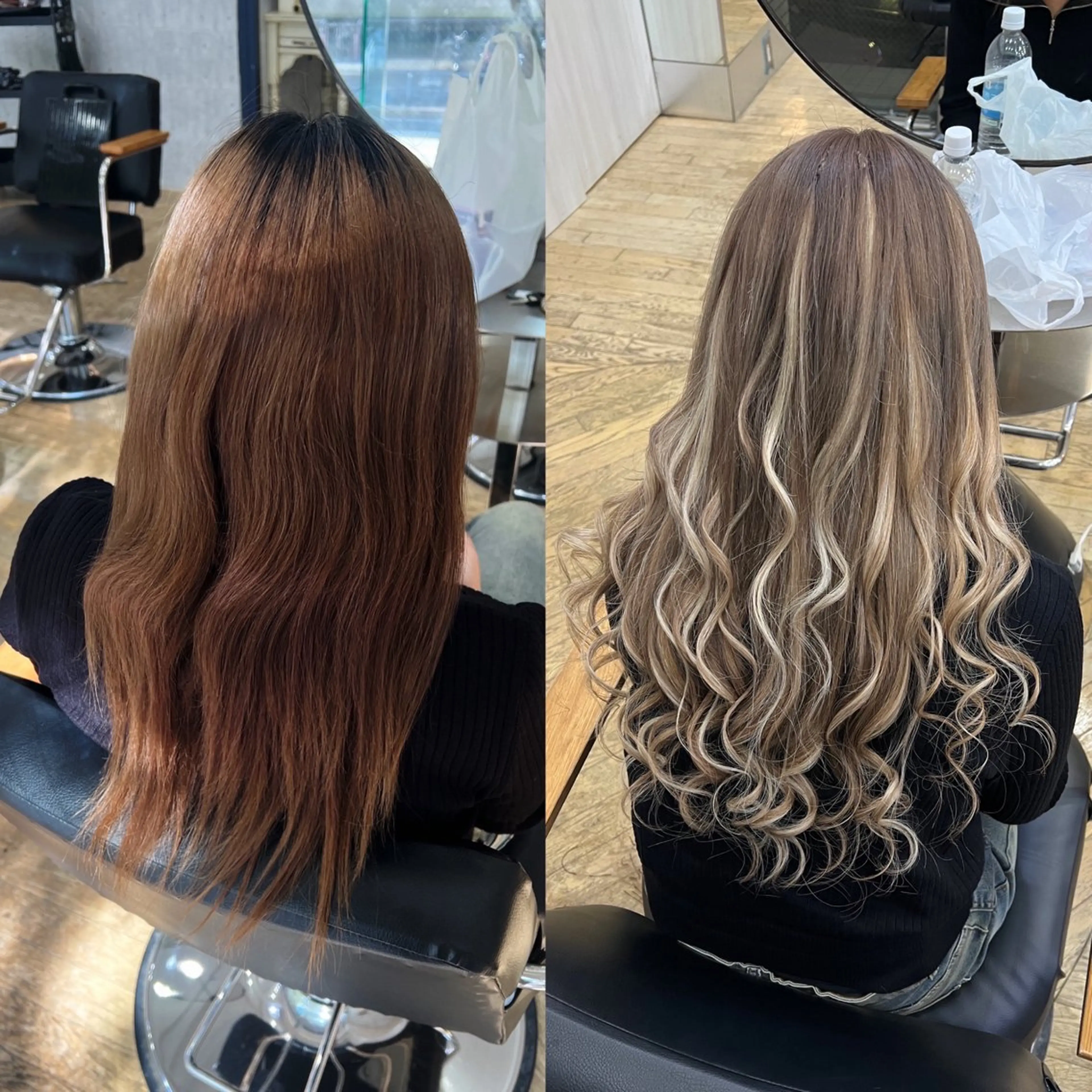 ロング カラー エクステ ヘアカラー トリートメント レイヤー/ボブ/ ミニボブ/AOIのヘアスタイル