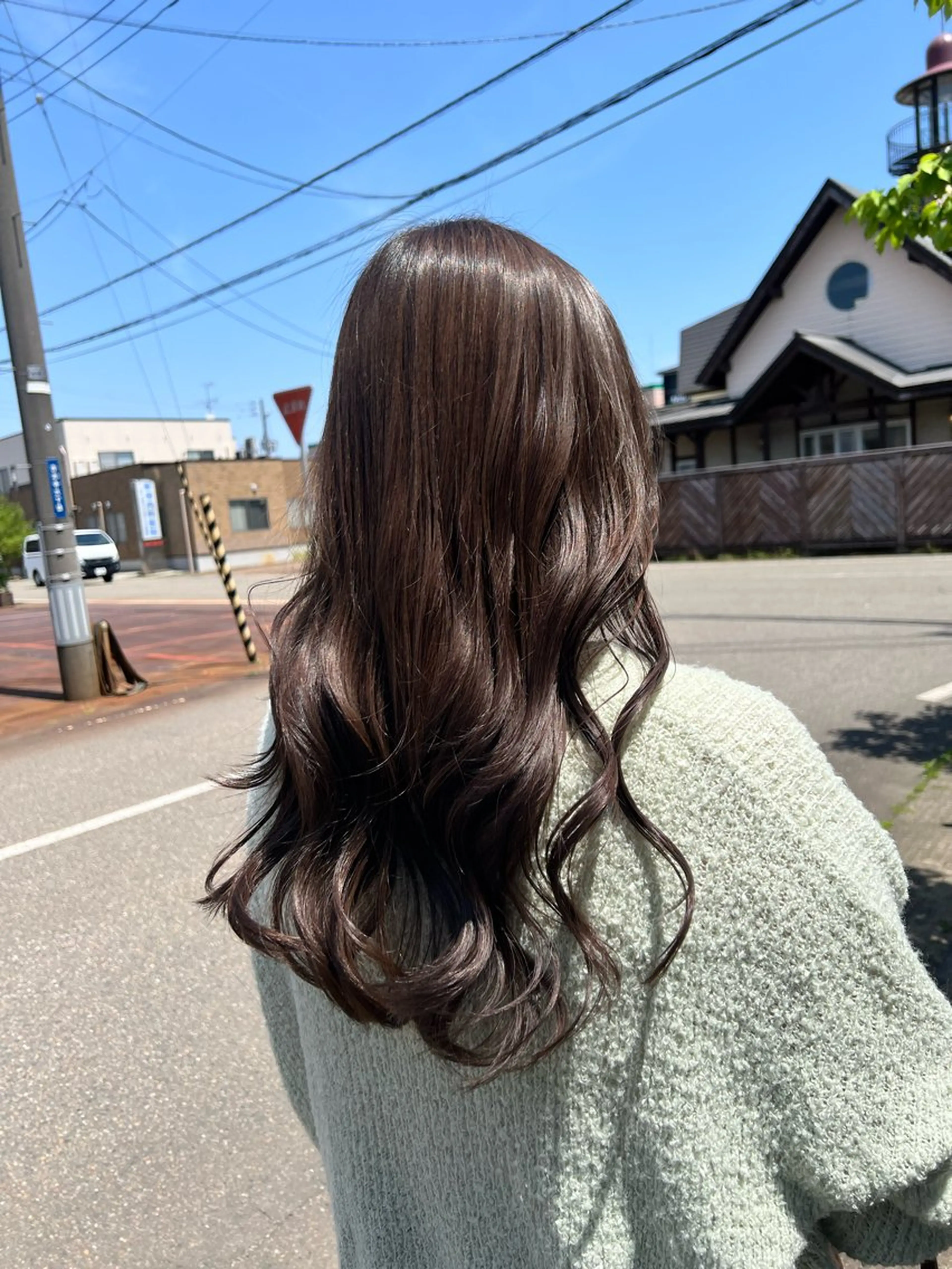 カットモデル+全体カラー（ブリーチなし）⚠️レディースの方はショートカット、5センチ以上カット、レイヤーカット対象の写真