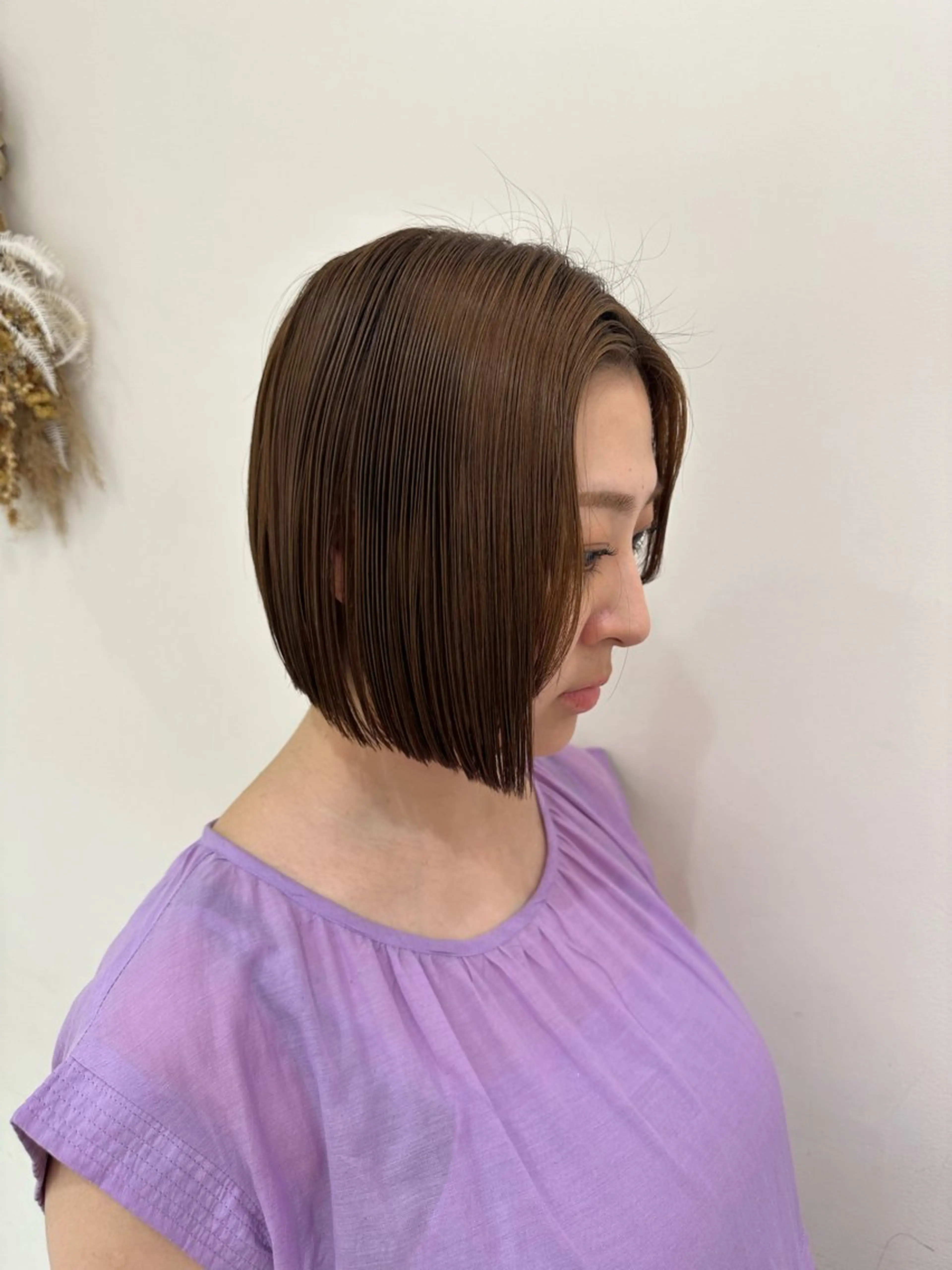 ショート カラー ヘアアレンジ タイトボブ個性派カラ ーAKANEのヘアスタイル