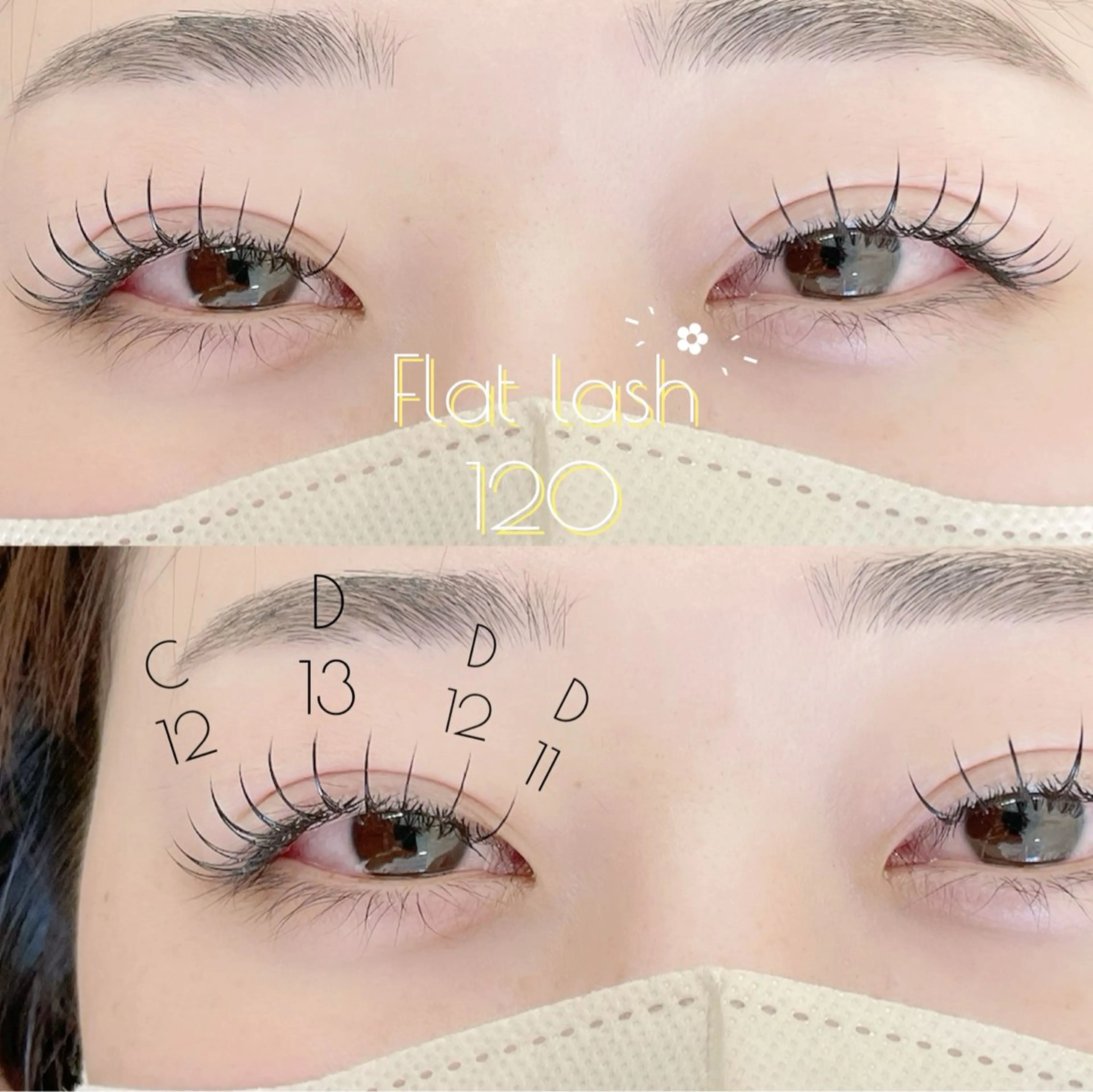 マツエク・マツパ フラットラッシュ Luana IIMORIのマツエク・マツパデザイン