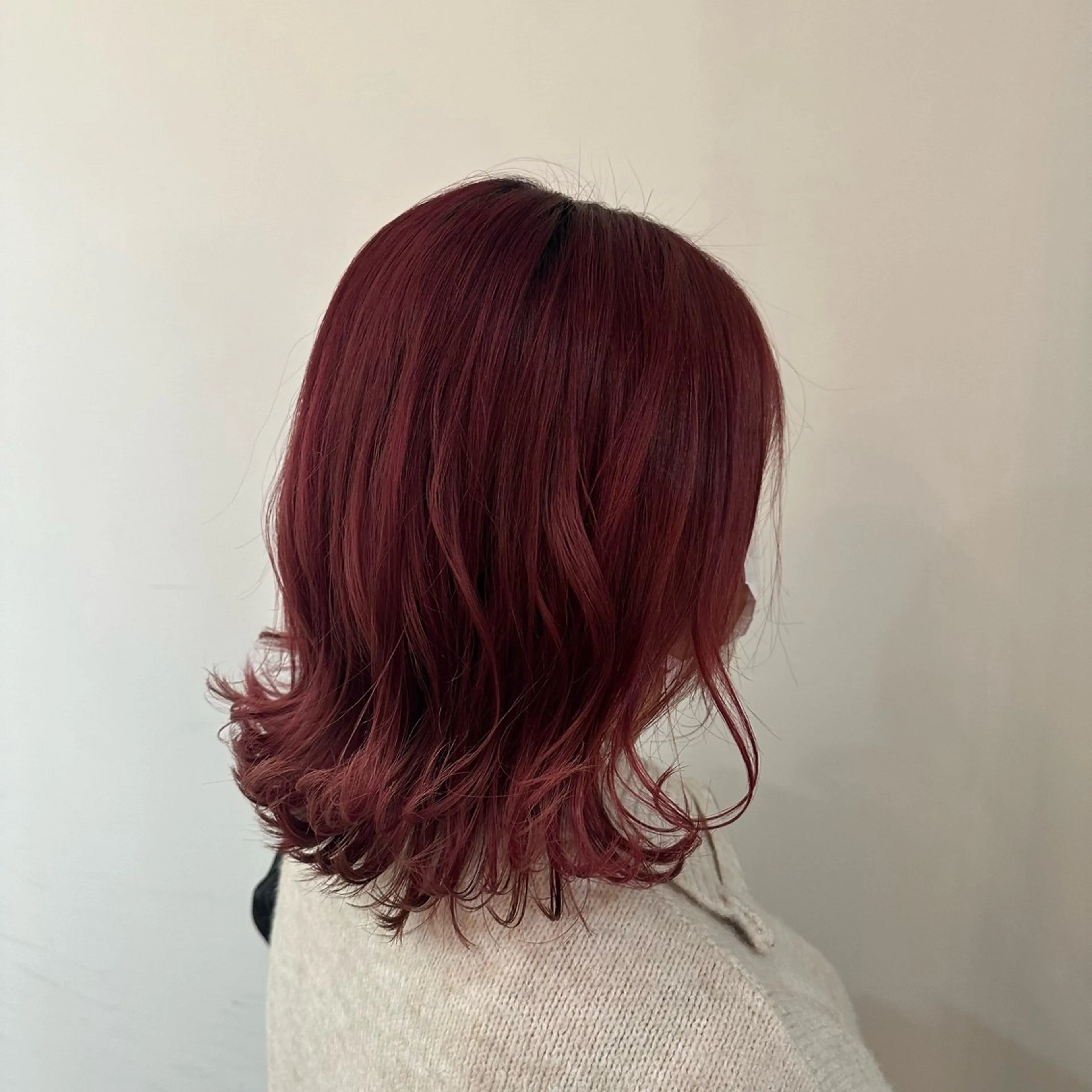 ミディアム カラー ヘアアレンジ みなみ/韓国ボブ/ 韓国レイヤーのヘアスタイル