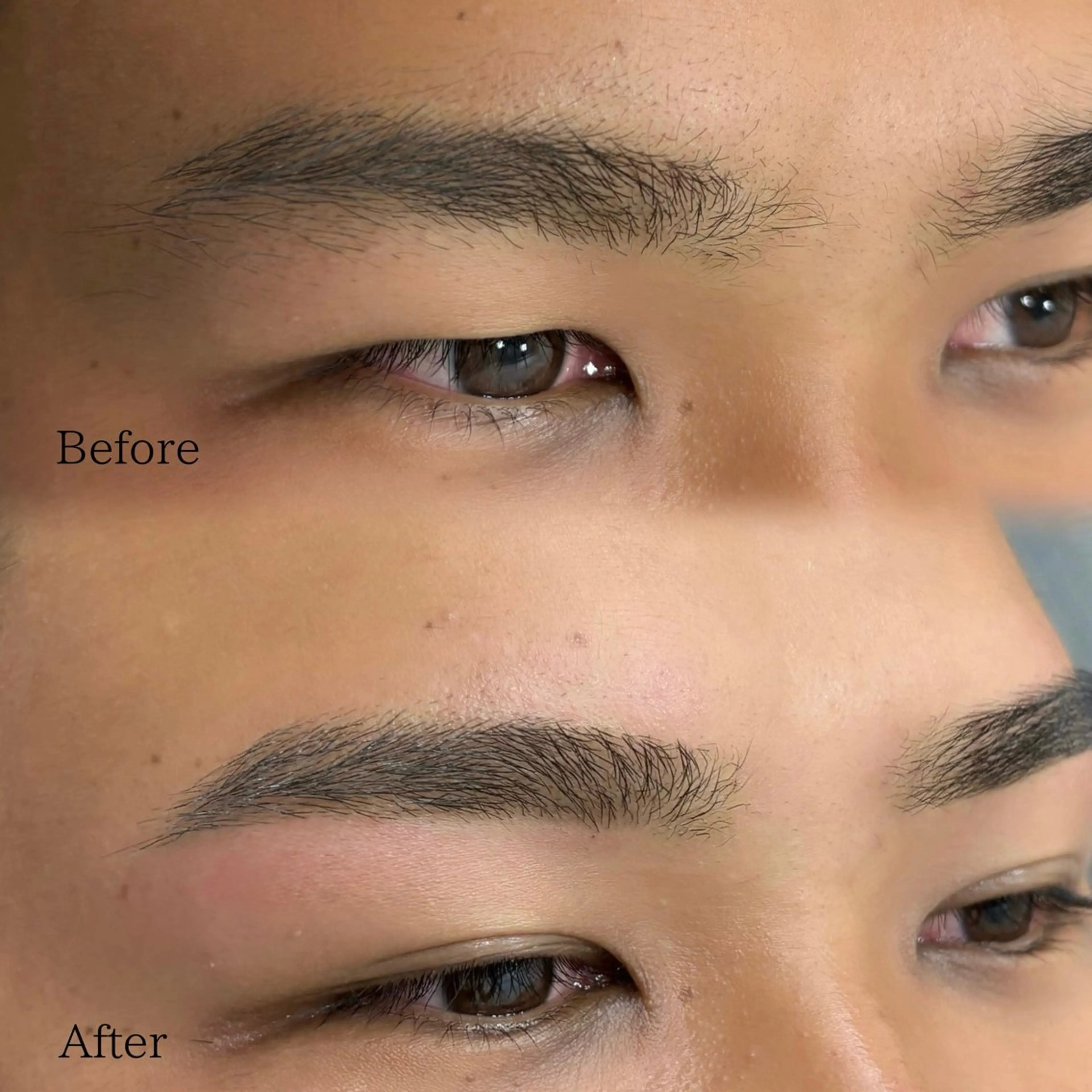 メンズ アイブロウ ワックス脱毛 眉カット 眉とまつ毛の 専門サロン/南森町のマツエク・マツパデザイン