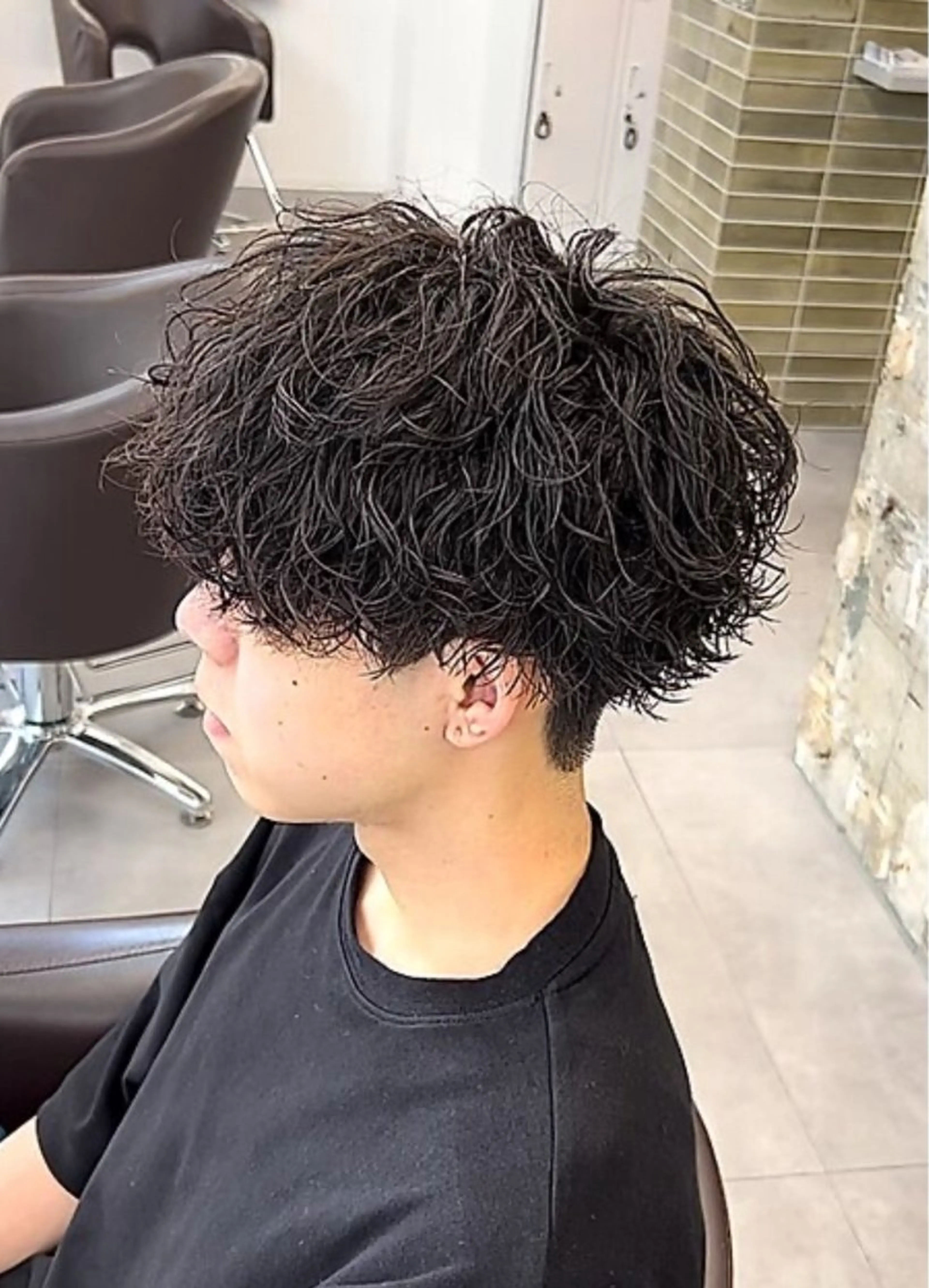 パーマ aid渋谷所属・⚡️メンズパーマ /カラーおび⚡️のヘアスタイル