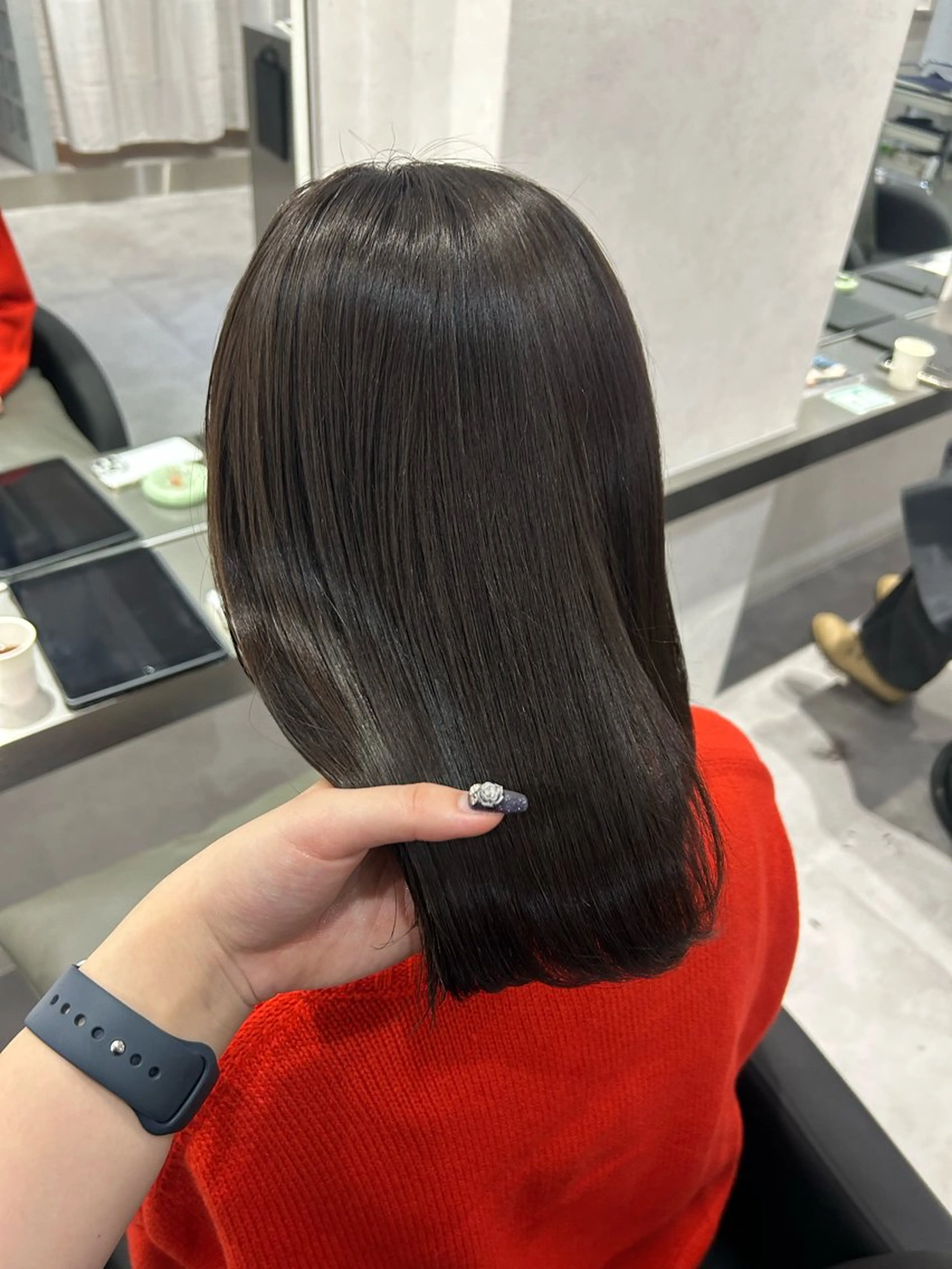 ショート カラー ブラウンカラー ヘアカラー トリートメント 艶髪/レイヤー 🦋MIYUUのヘアスタイル