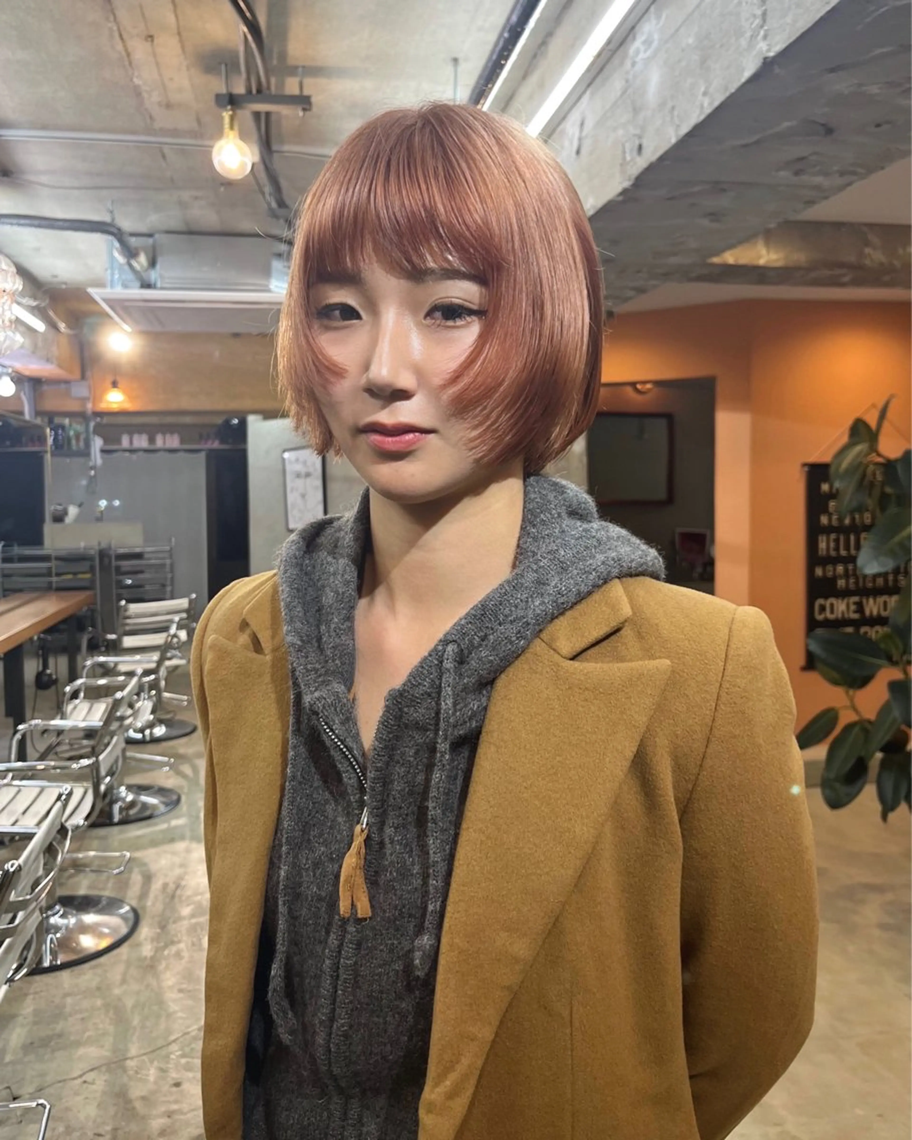 ミディアム ヘアカラー kawahara cocoroのヘアスタイル