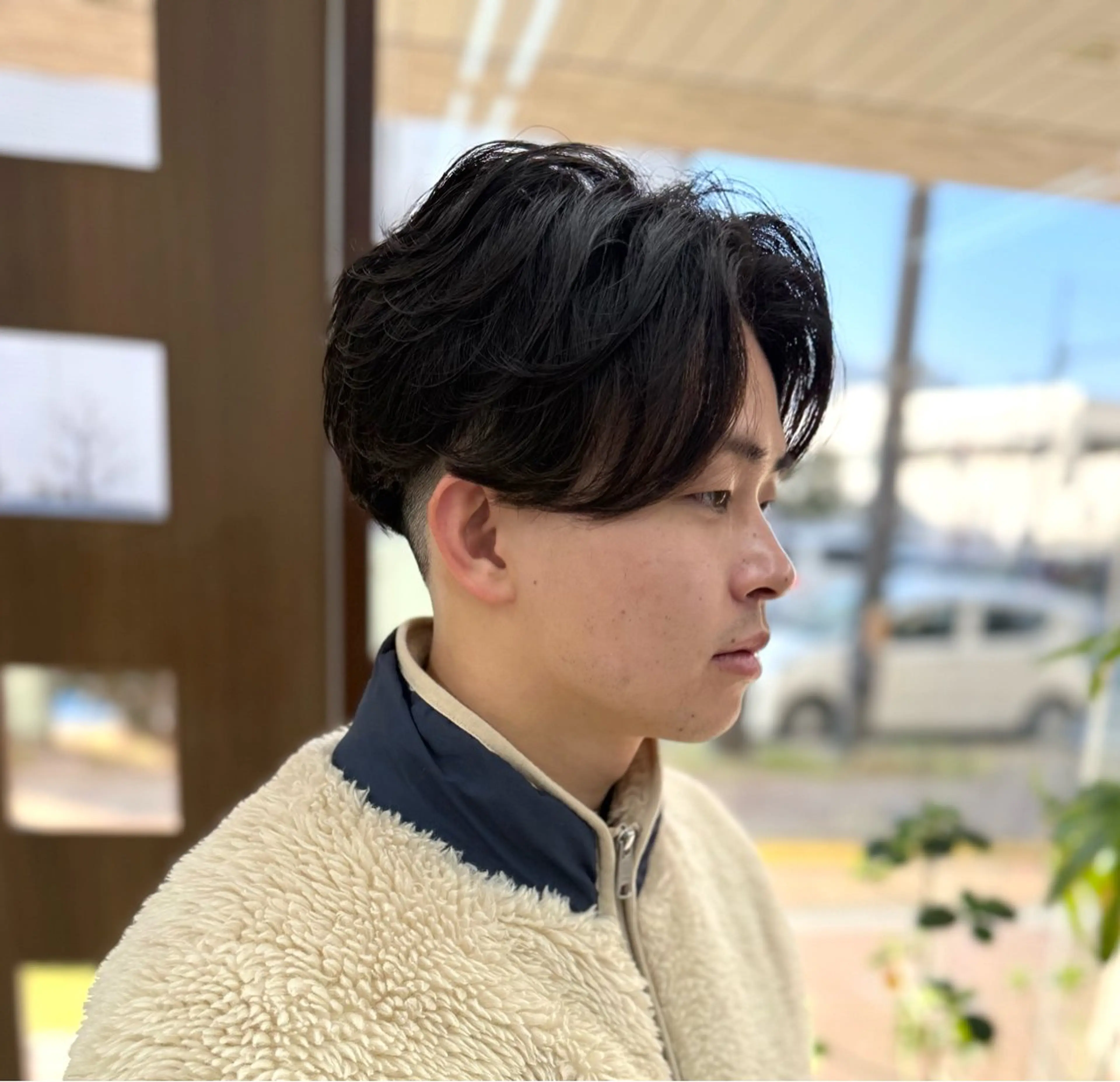 ショート パーマ メンズ フェザーパーマ メンズパーマ ニュアンスパーマ カット パーマ メンズパーマの達人 / タカシマダイスケのヘアスタイル