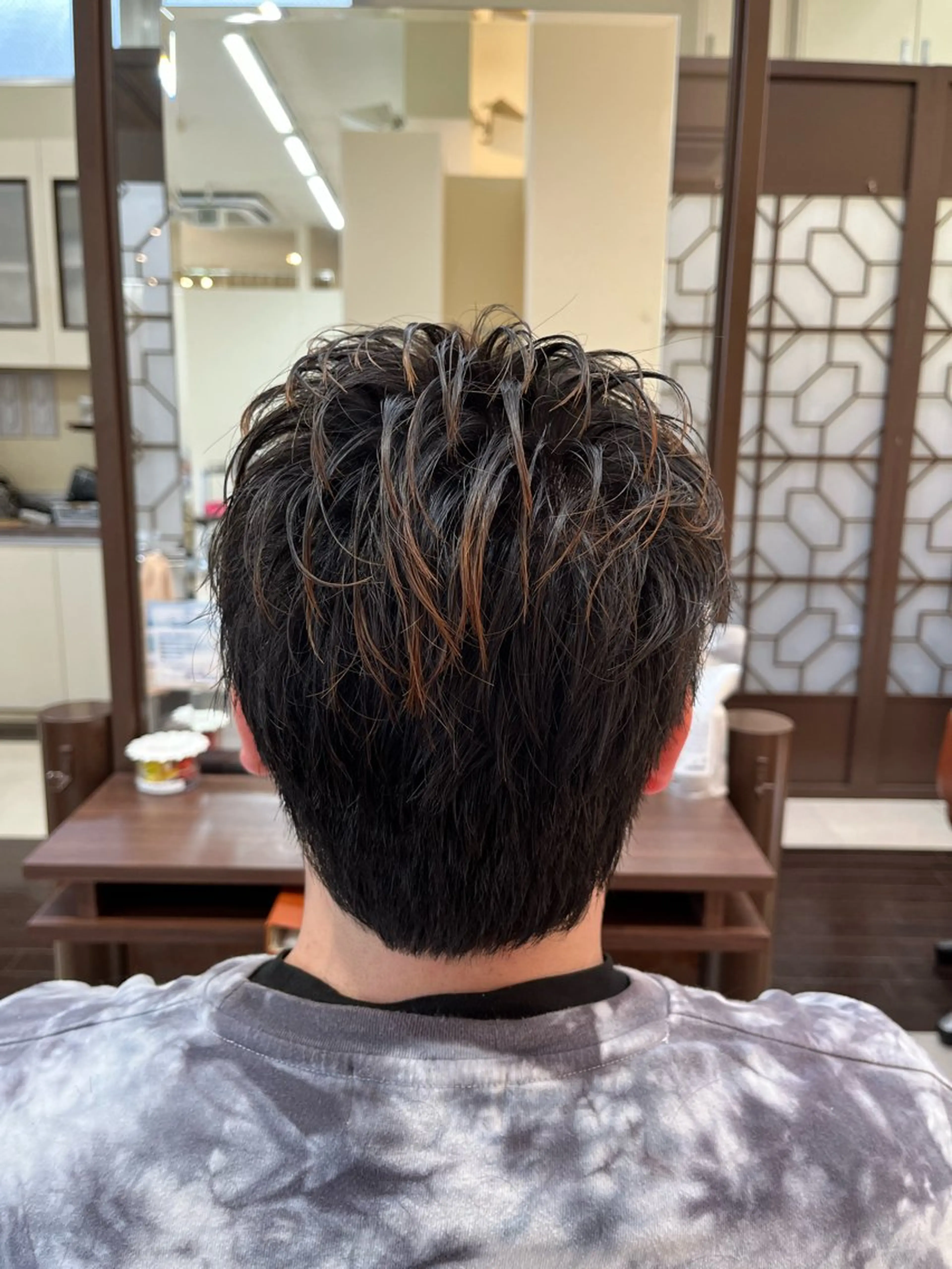 ショート メンズ メンズウルフカット ショートヘア ウルフカット AROH  men's cut&men's perm 船橋店所属・🧊メンズ特化🧊 高木航希のヘアスタイル