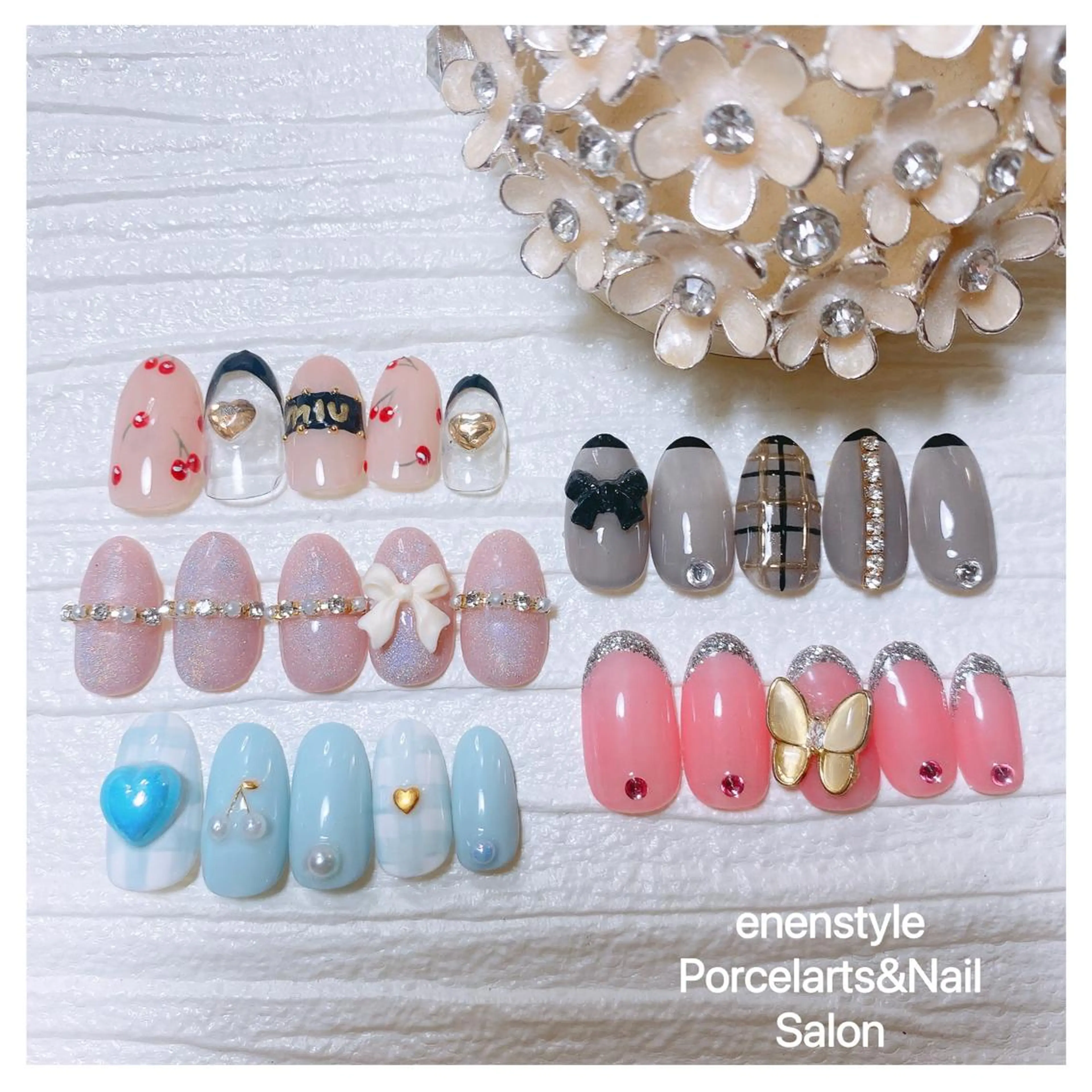 ミディアム ネイル 👑enen style👑のネイルデザイン