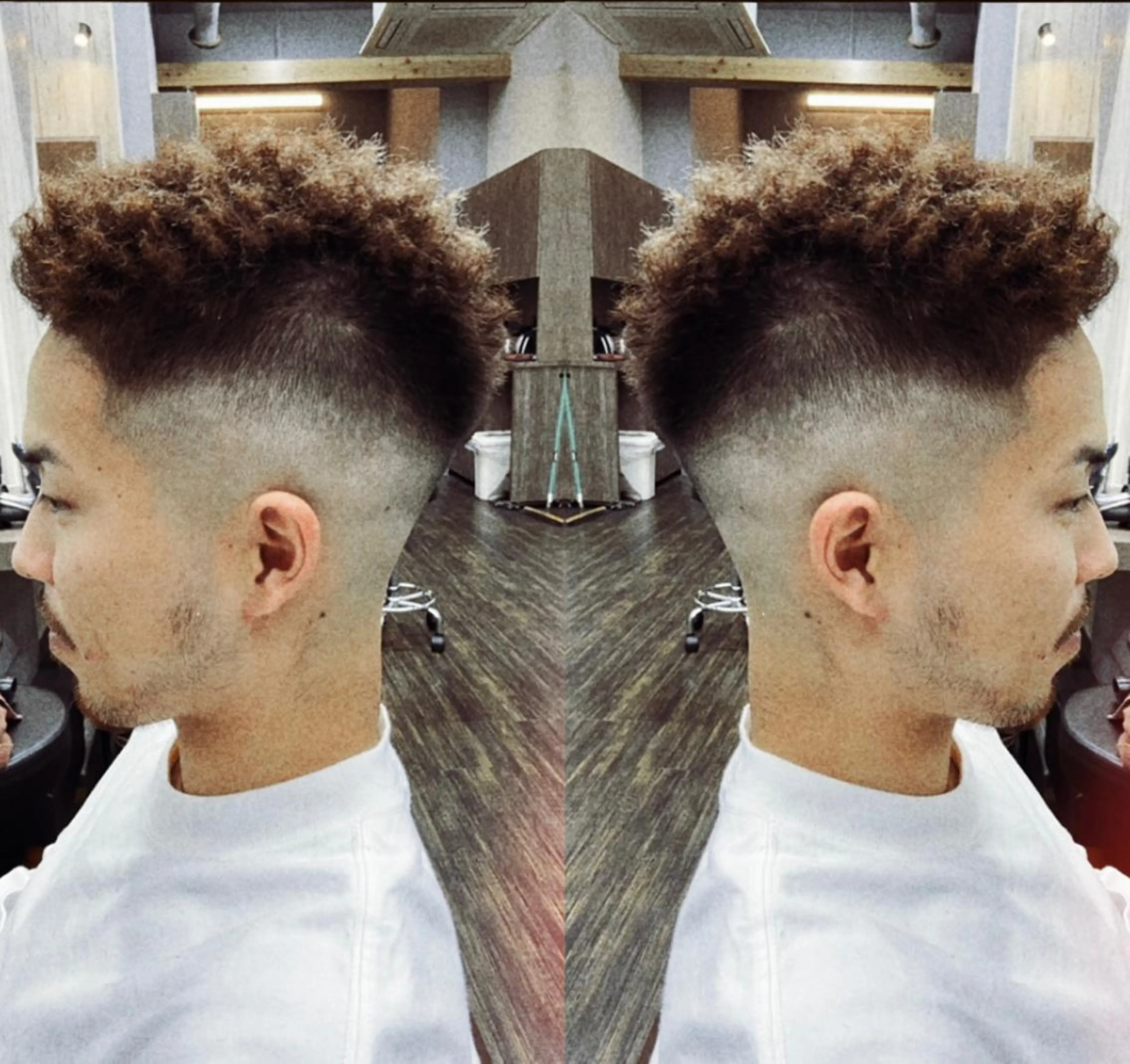 針金パーマの写真