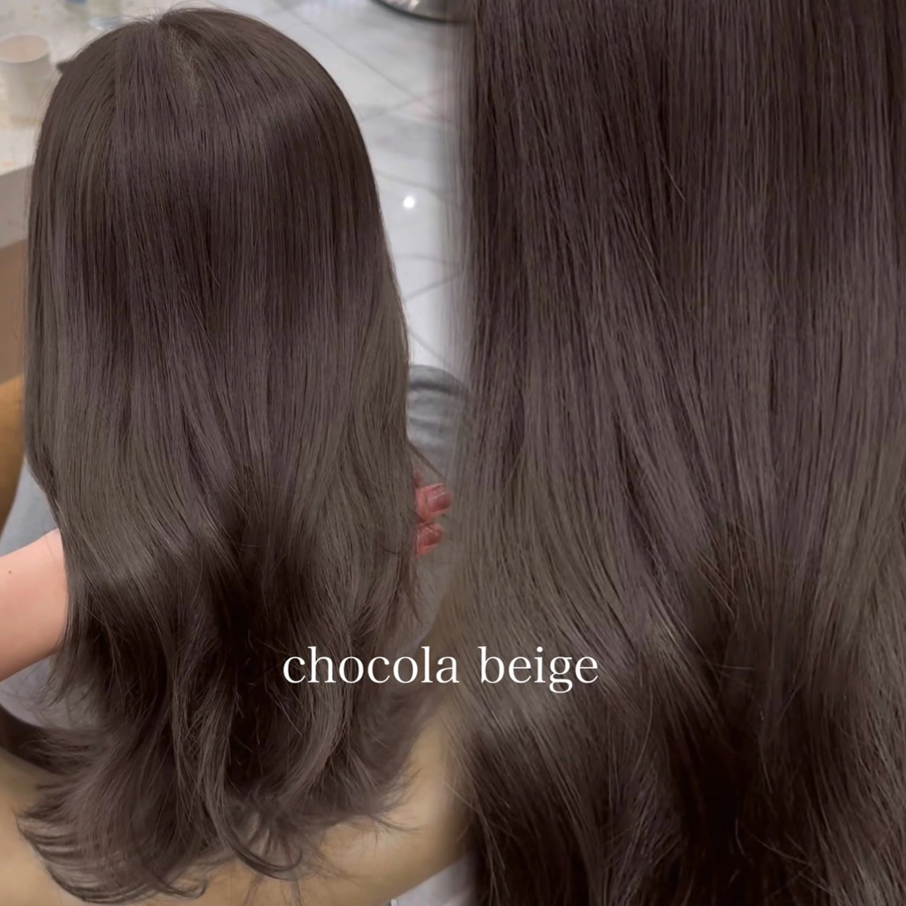 ロング カラー ヘアカラー トリートメント レイヤー/ブリなしW 美玖のヘアスタイル