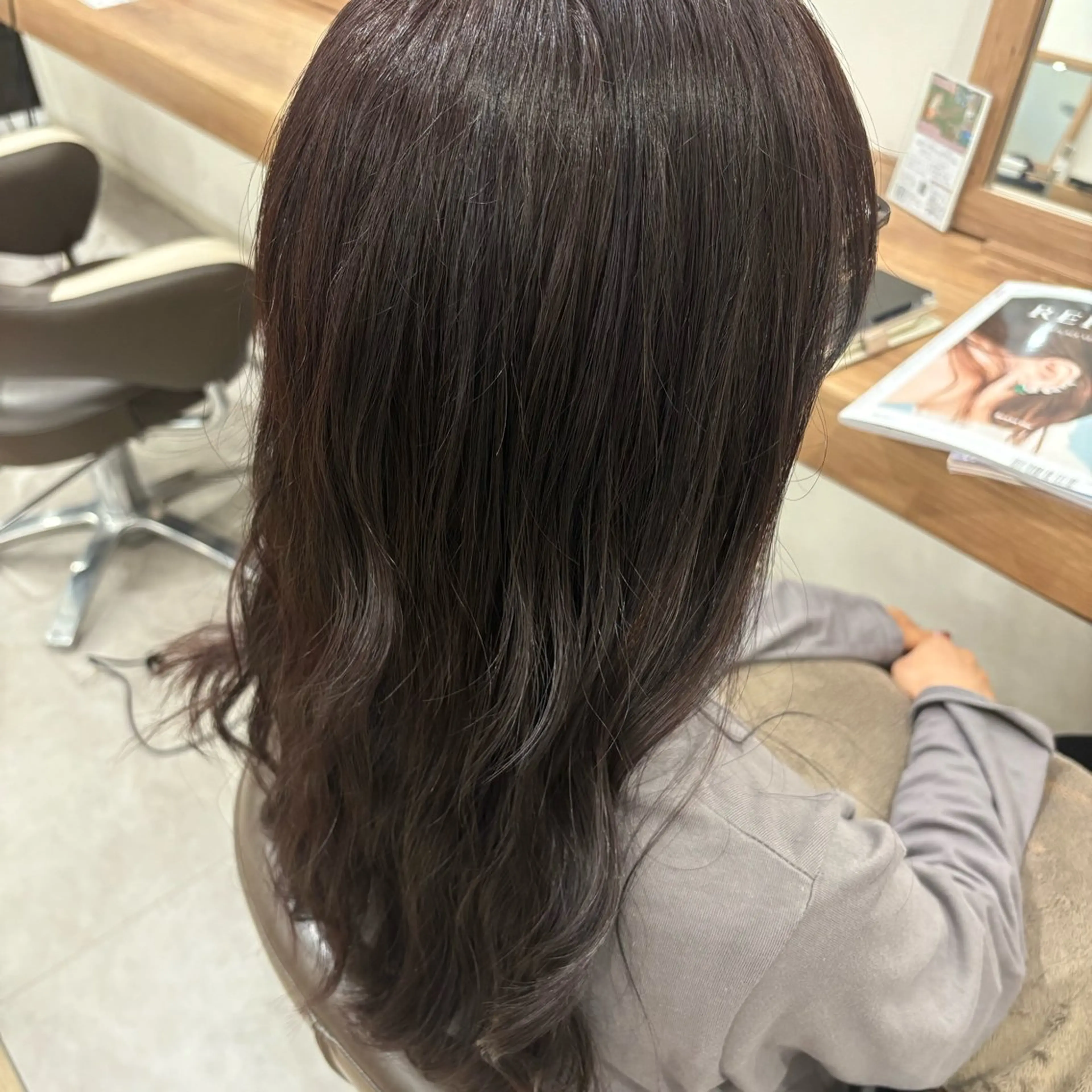 カラー ブラウンカラー ピンクカラー ヘアカラー 渡邊 玲来のヘアスタイル