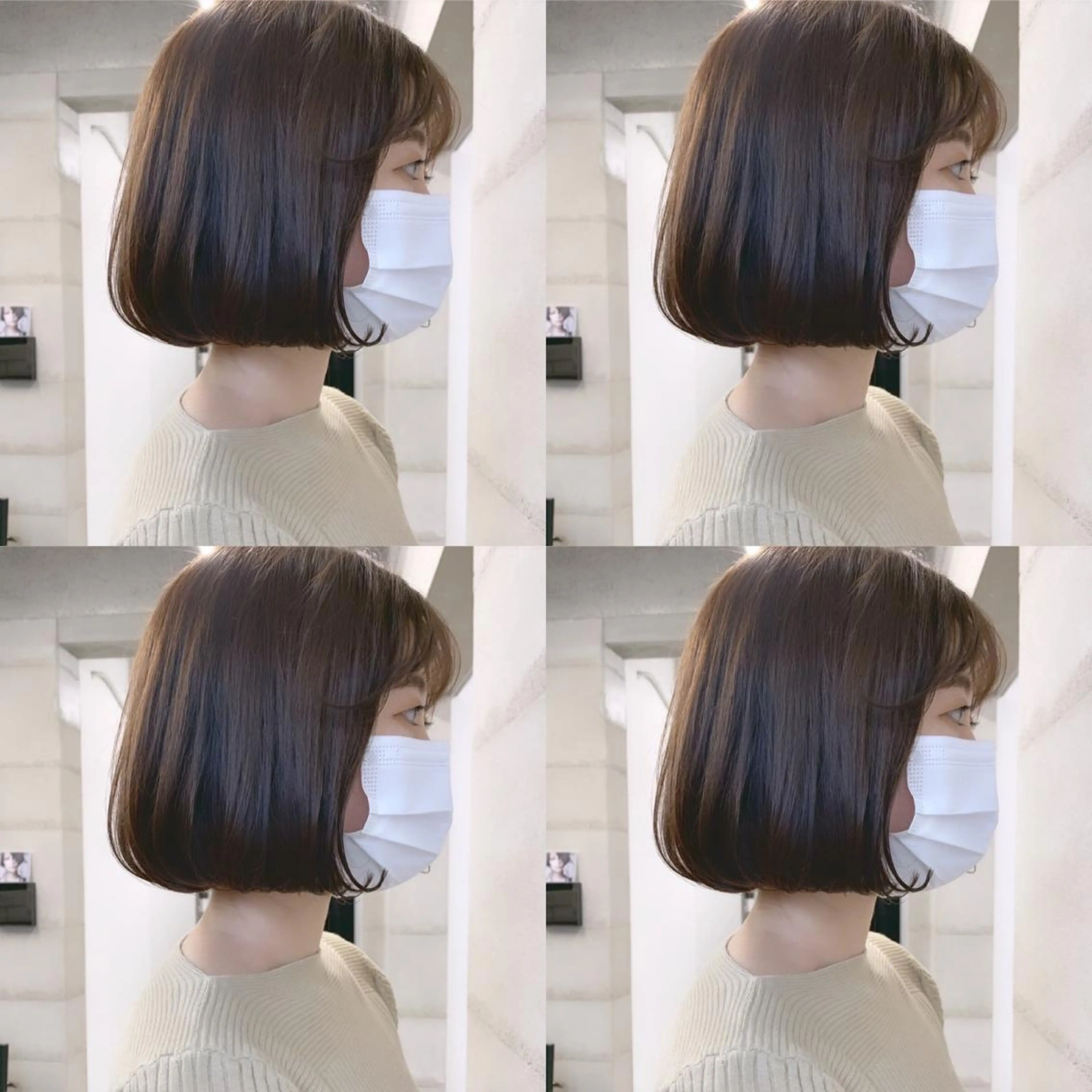 ショート カラー 透明感/オリーブ/ グレージュ/YUKAのヘアスタイル