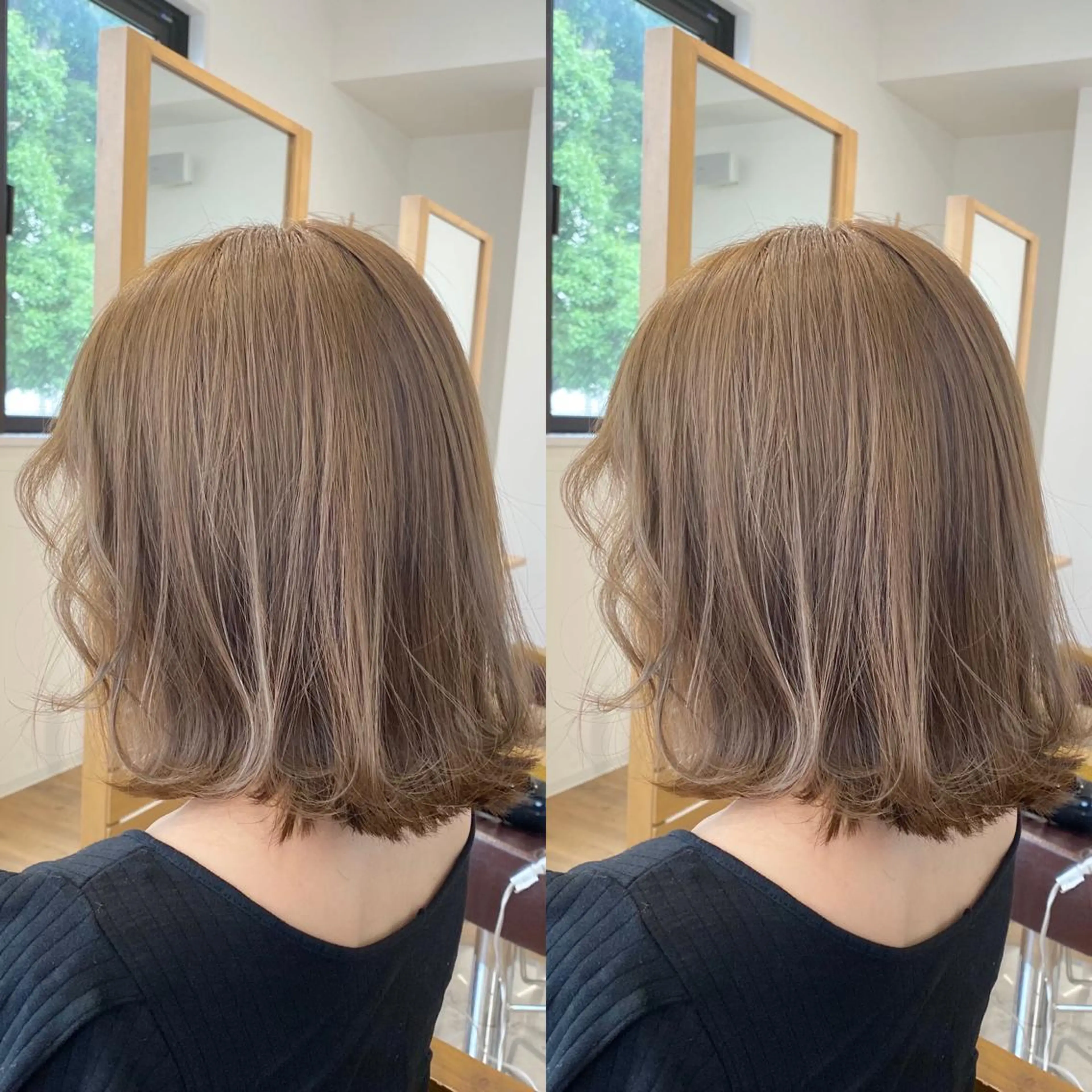 ミディアム カラー ベージュカラー ブリーチ 透明感カラー ブリーチなしカラー オレンジ カット ヘアカラー パーマ トリートメント ヘッドスパ KIZU 髪質改善 オカルト怪談のヘアスタイル