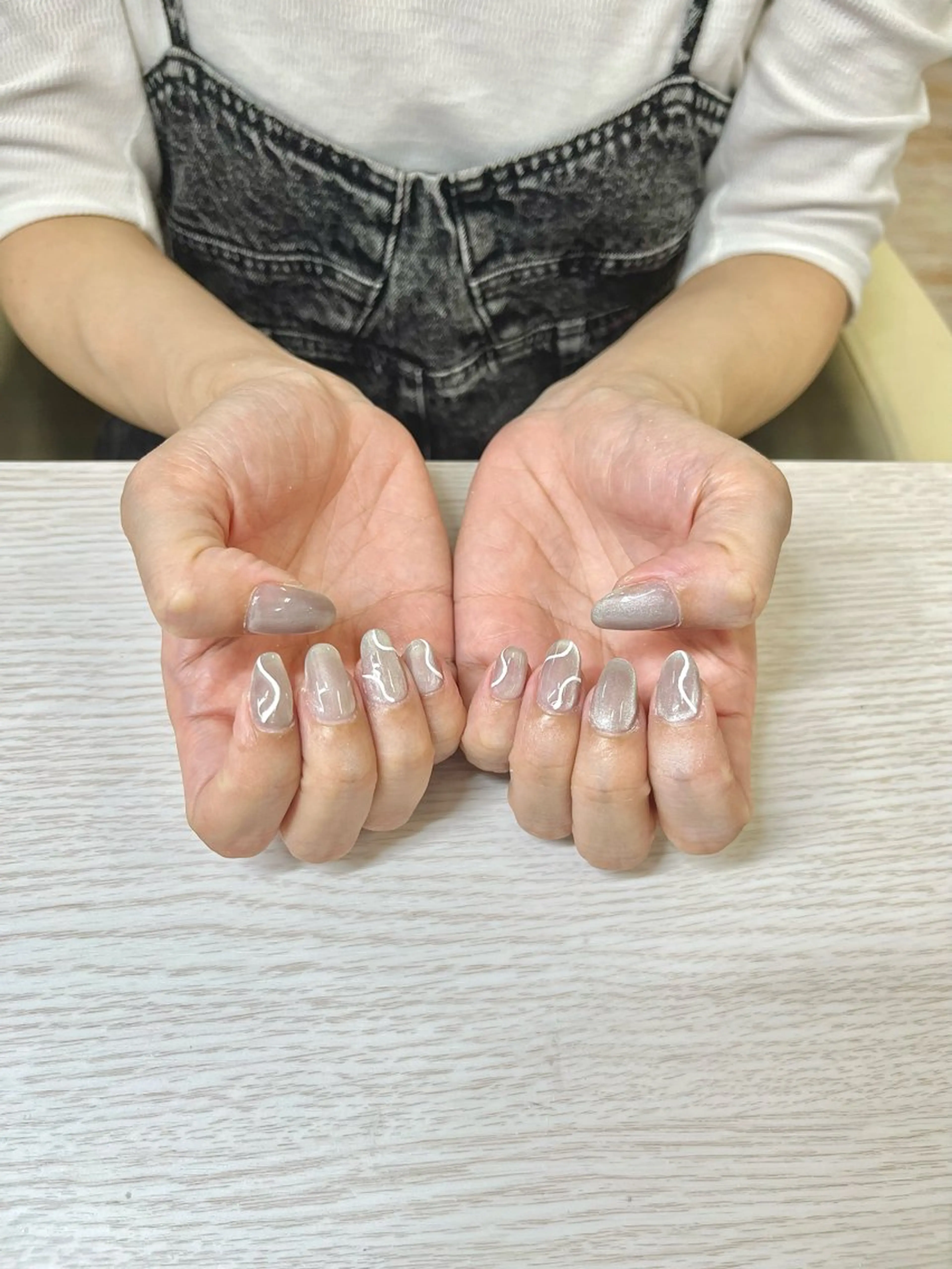 ネイル ジェルネイル マグネットネイル TRU きゃんのネイルデザイン