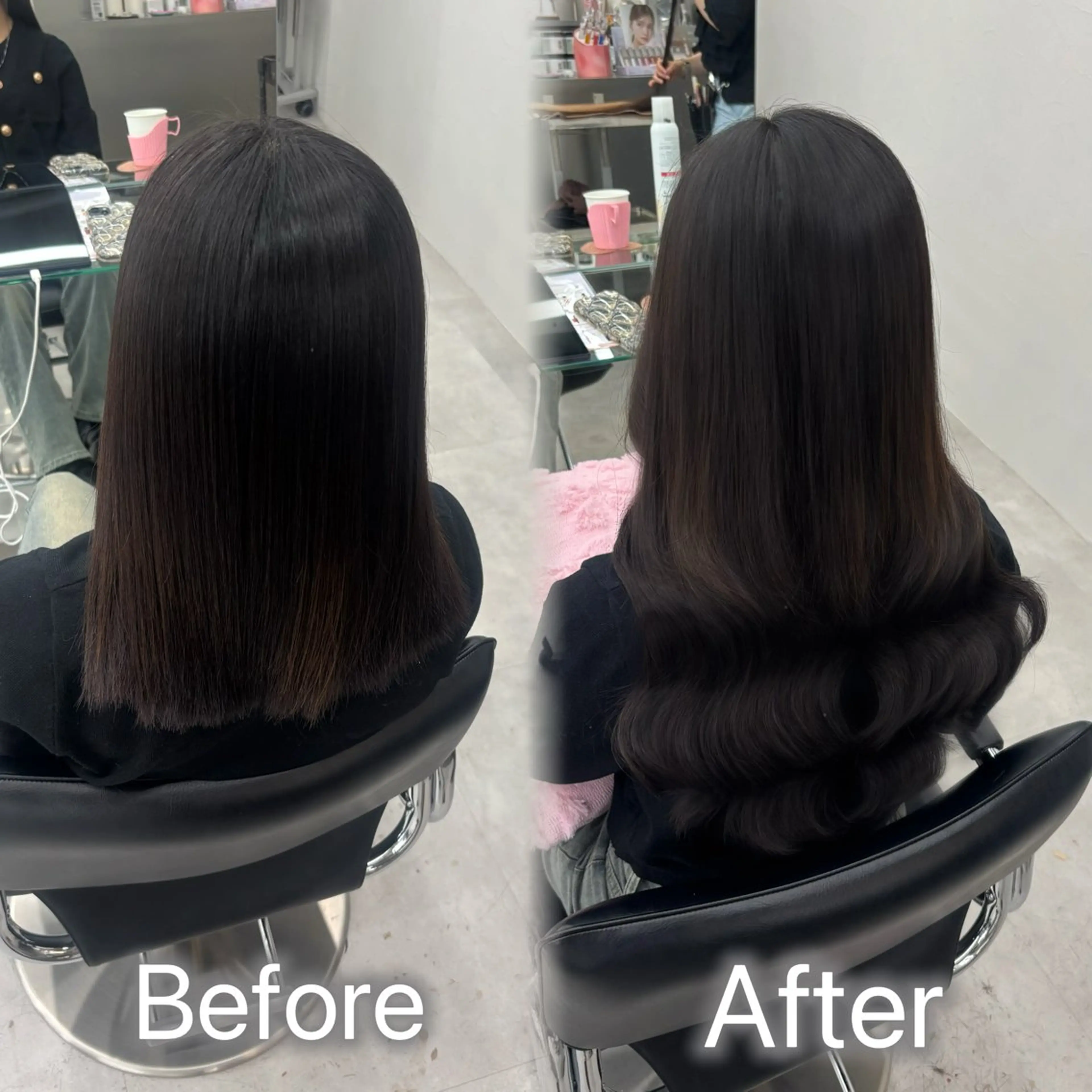 ロング カラー ヘアアレンジ メンズ カット ヘアカラー トリートメント エクステ ヘアセット 羽エク指名No1✨️ シールエク🌙しぇるのヘアスタイル