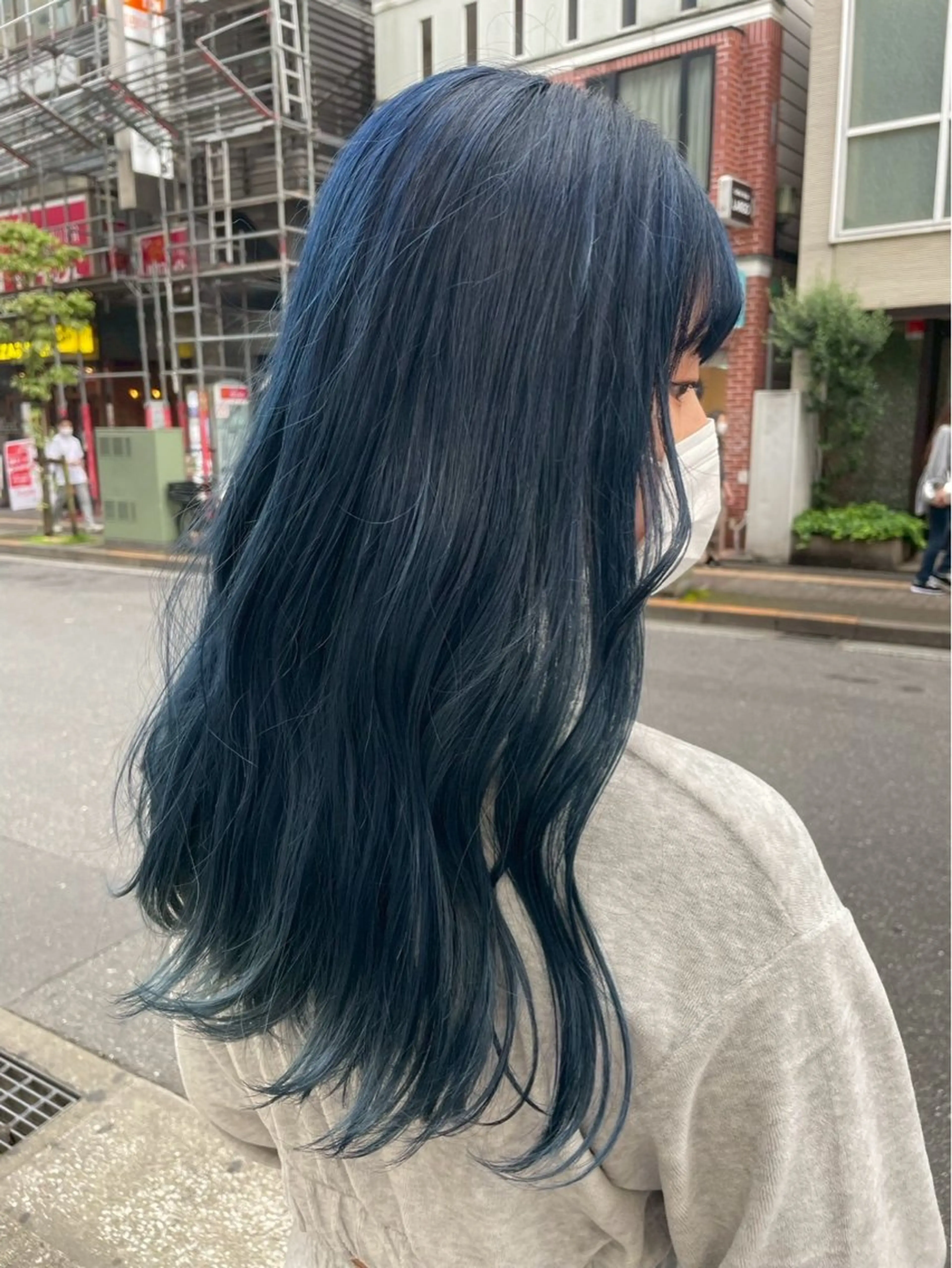 ロング カラー ブリーチ ケアブリーチ デザインカラー ダブルカラー イヤリングカラー ユウ✩.*˚/メンズ /パーマ/ハイトーンのヘアスタイル