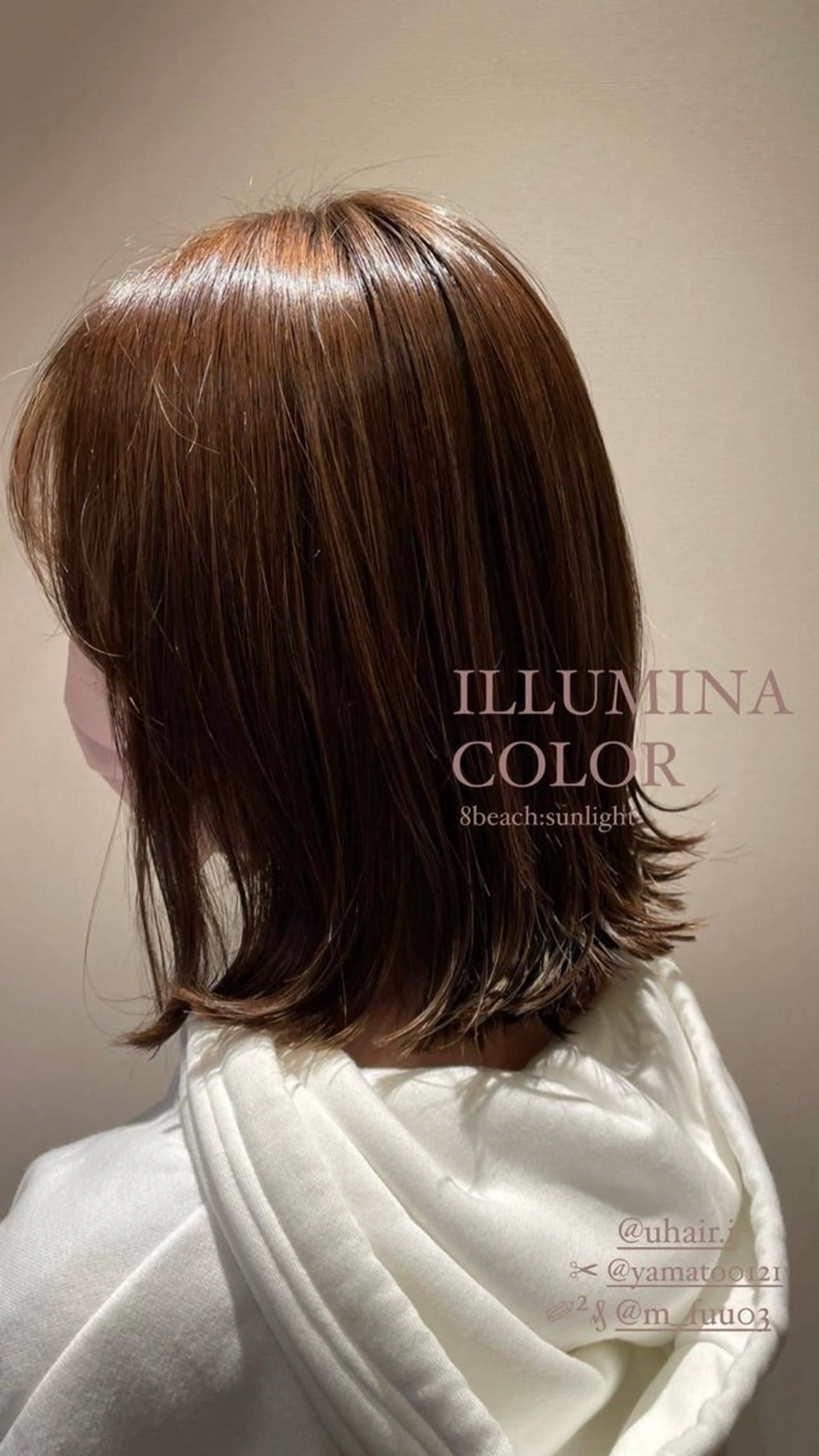 ミディアム カラー 透明感カラー イルミナカラー ヘアカラー トリートメント 韓国風ﾊﾟｰﾏ❁﻿ fu-ka❁艶ｶﾗｰのヘアスタイル