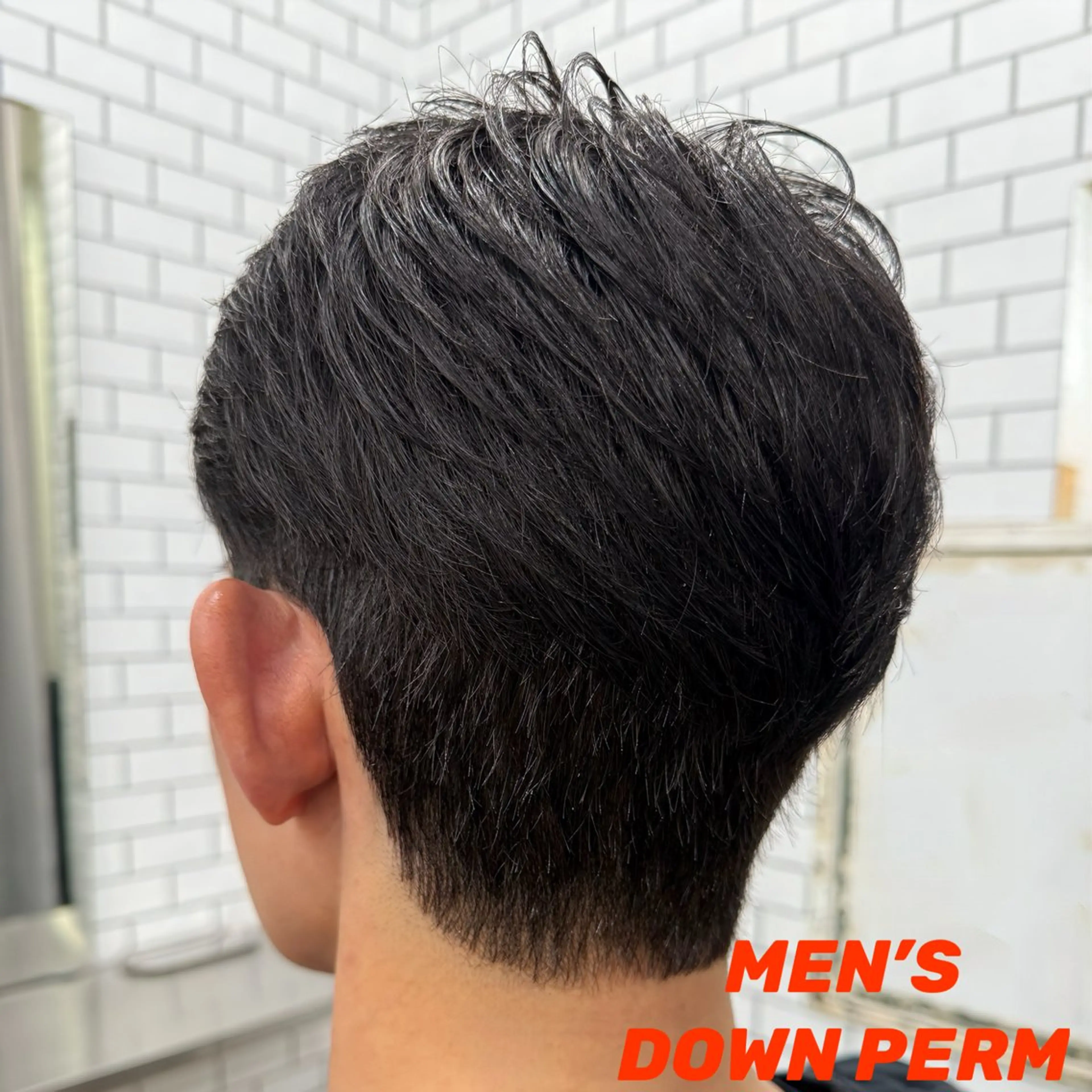 ショート メンズ ダウンパーマ メンズパーマ カット パーマ 森田稔將 メンズ特化美容師のヘアスタイル