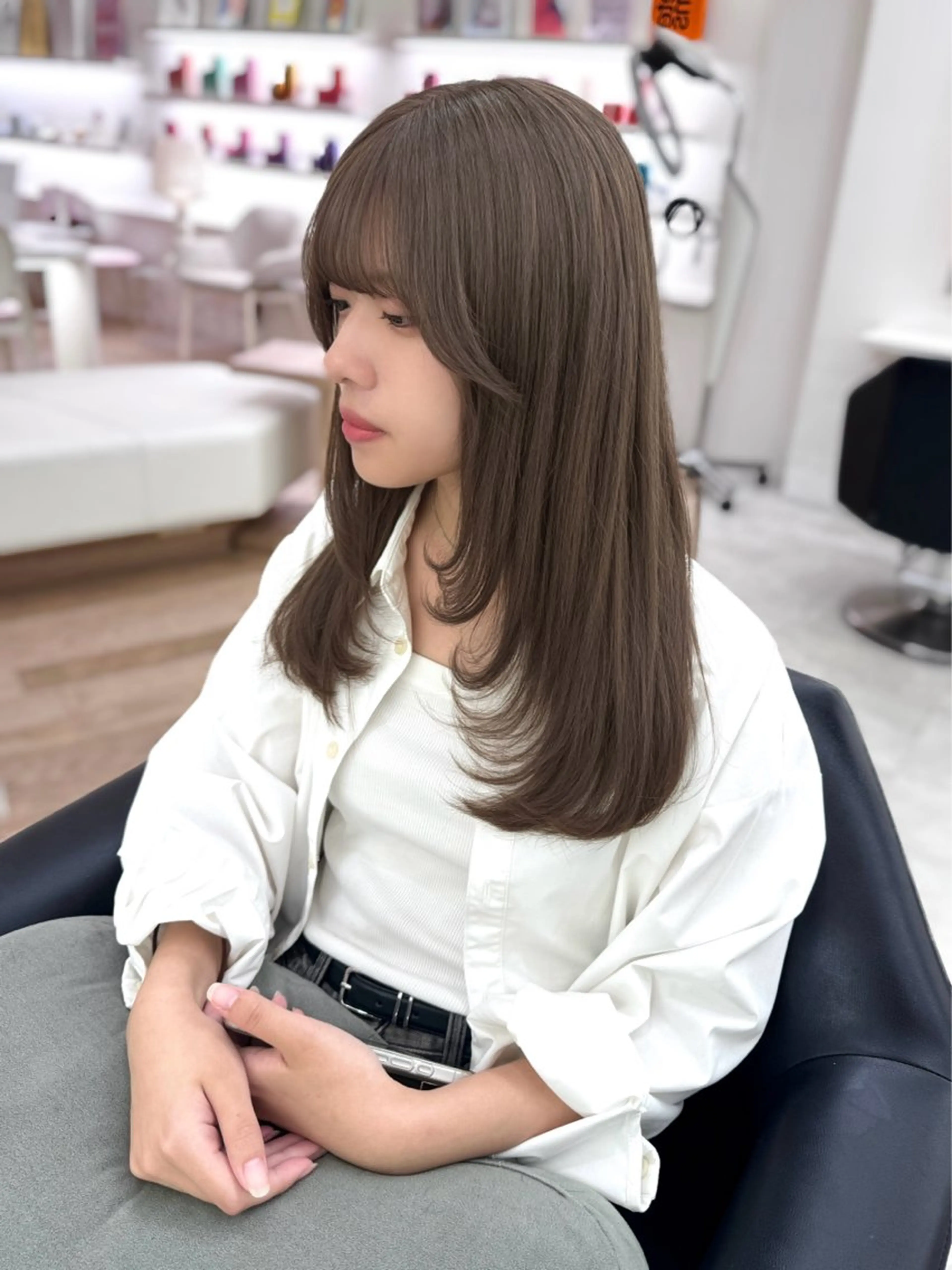 ロング カラー カット ヘアカラー ♡ParveMix NANO♡のヘアスタイル