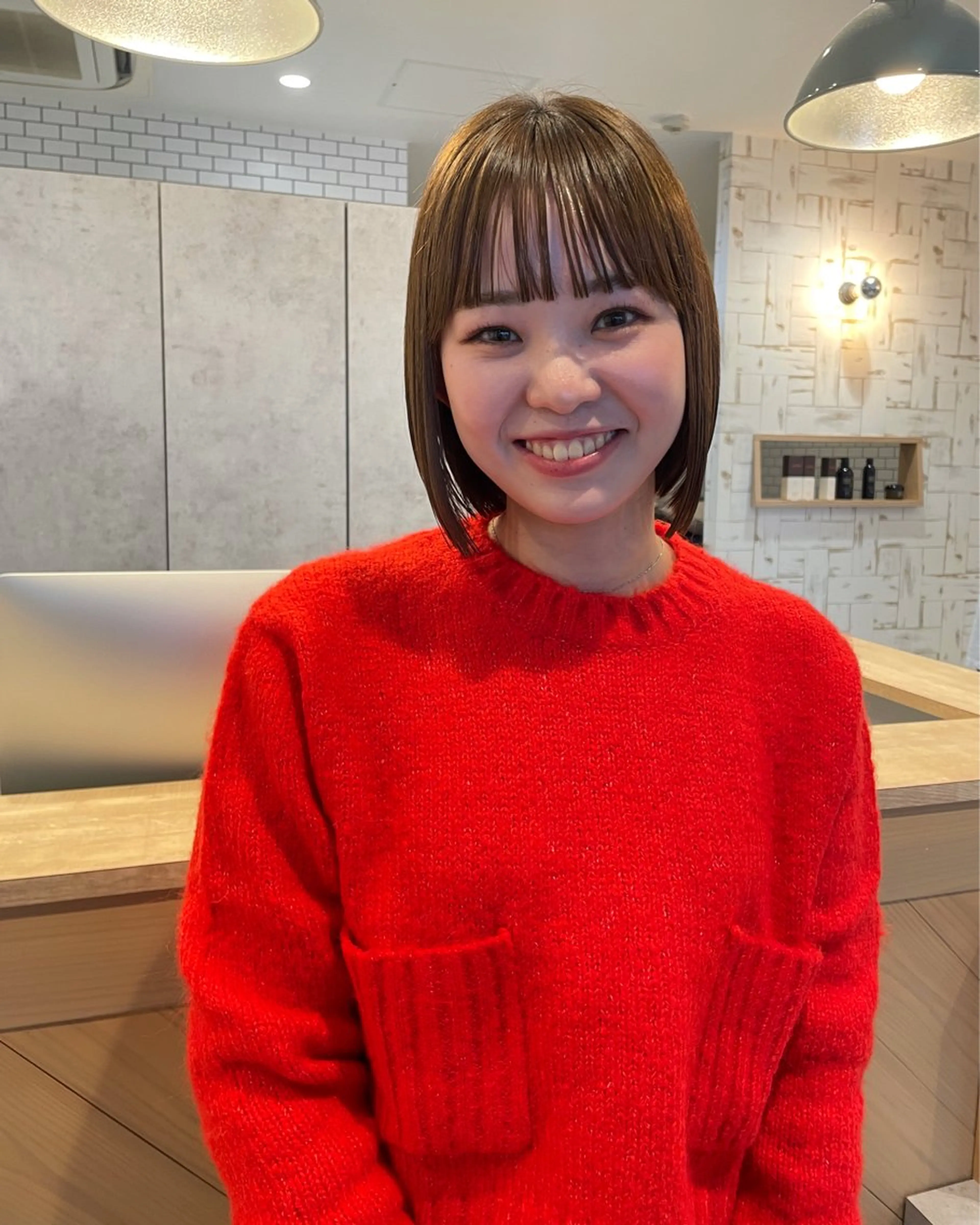 ショート カット ヘアカラー ofF élua所属・🌵ボブ/切りっぱな し/ショート藤長芽生のヘアスタイル