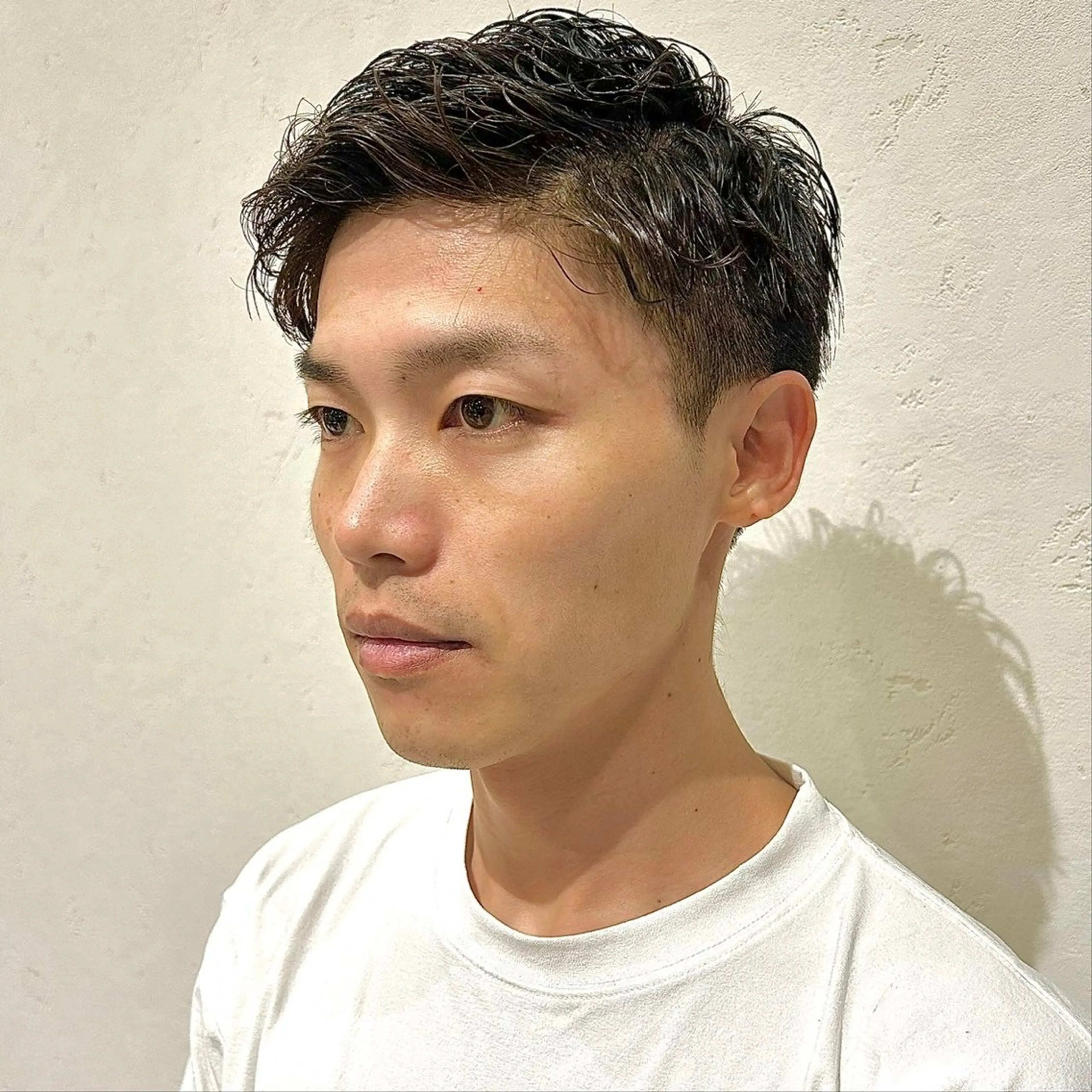 パーマ メンズ センターパート マッシュ メンズパーマ スパイキーショート ツイストスパイラルパーマ カット パーマ 🍒中川葵久美🍒 メンズ/パーマのヘアスタイル