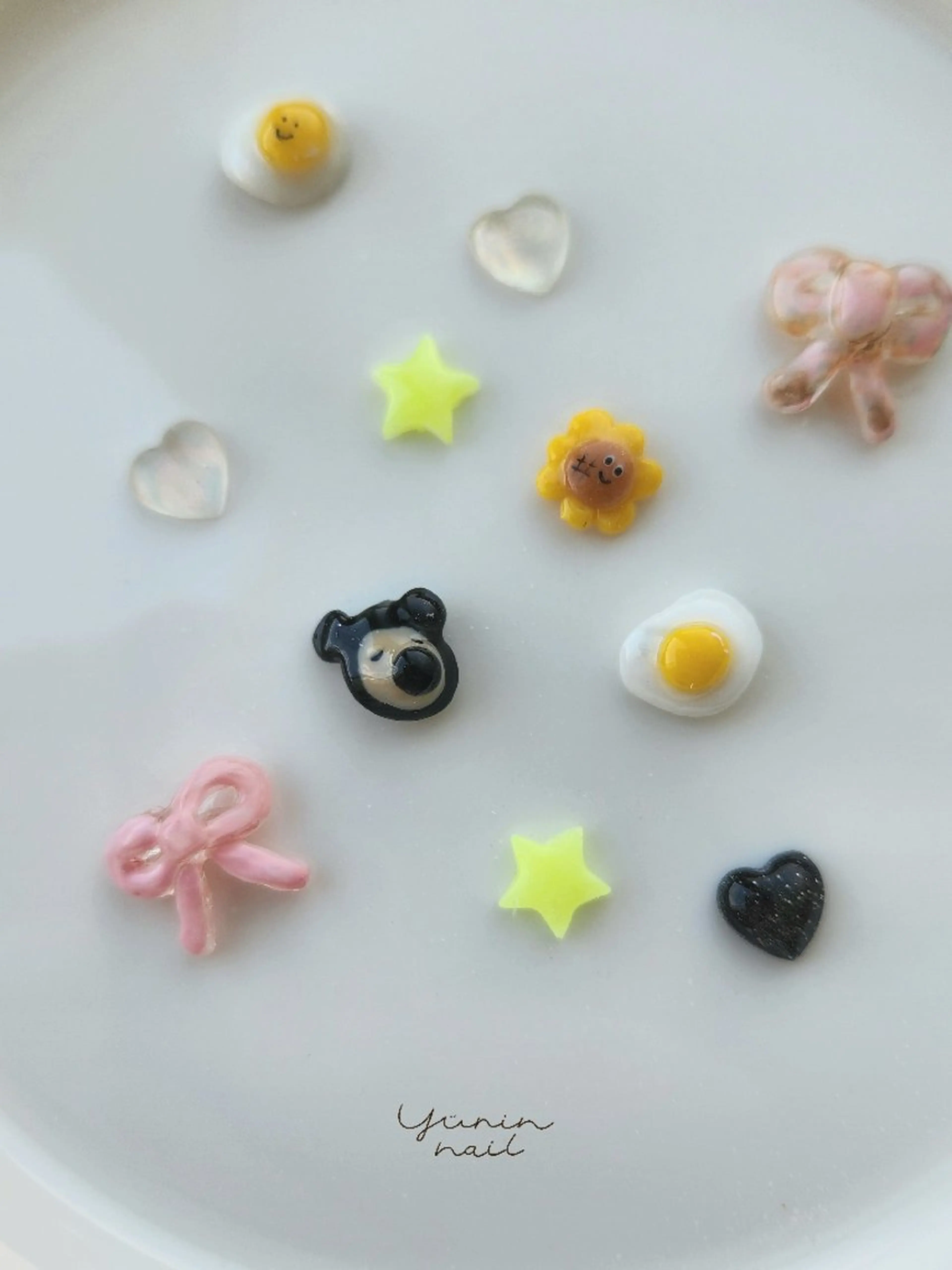 ネイル アニマル柄 リボン ショートネイル ショートネイル専門 yurin nailのネイルデザイン