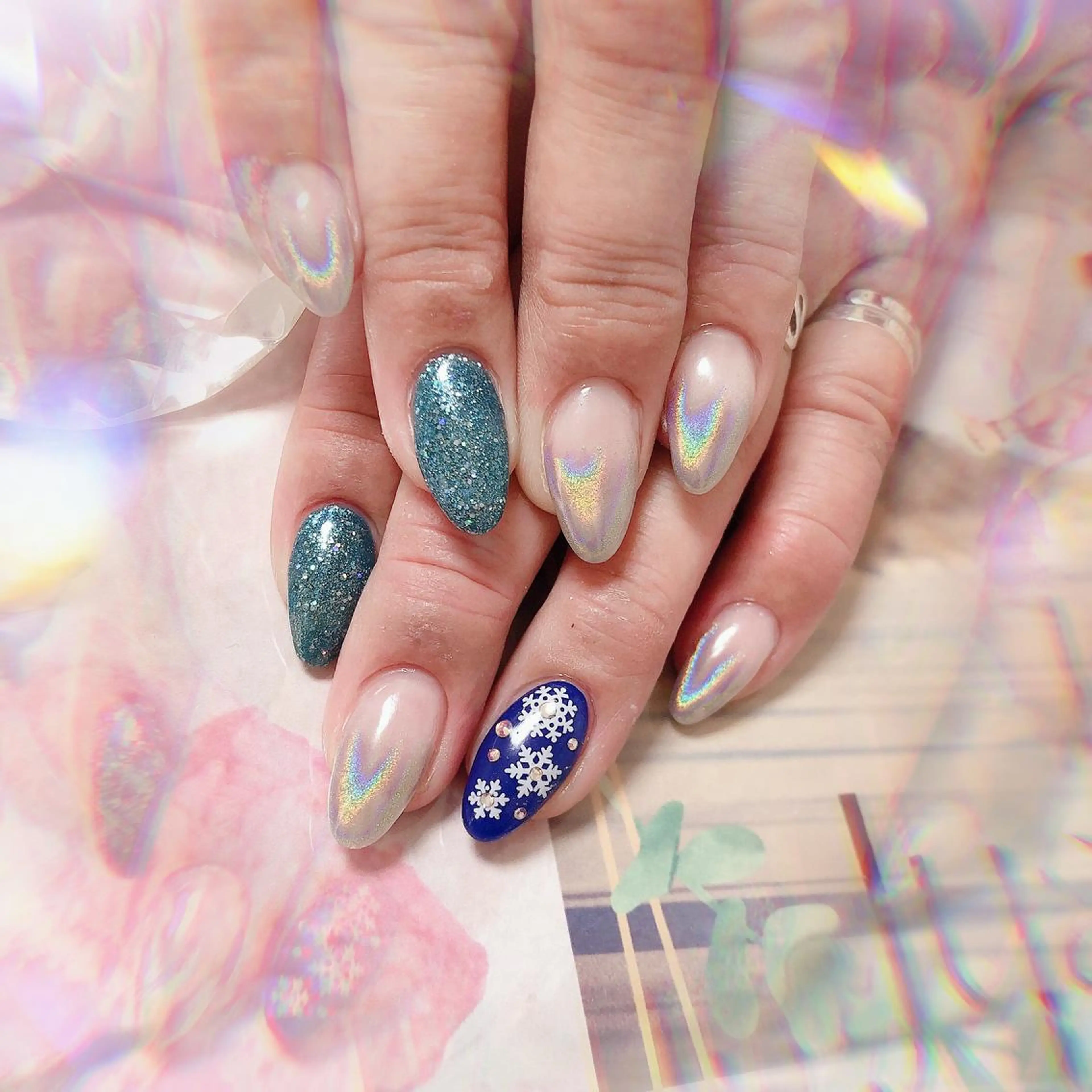 セミロング ネイル ハンドネイル ハンドケア 💎ビューティサロン 湘南　RIRAN💎のネイルデザイン