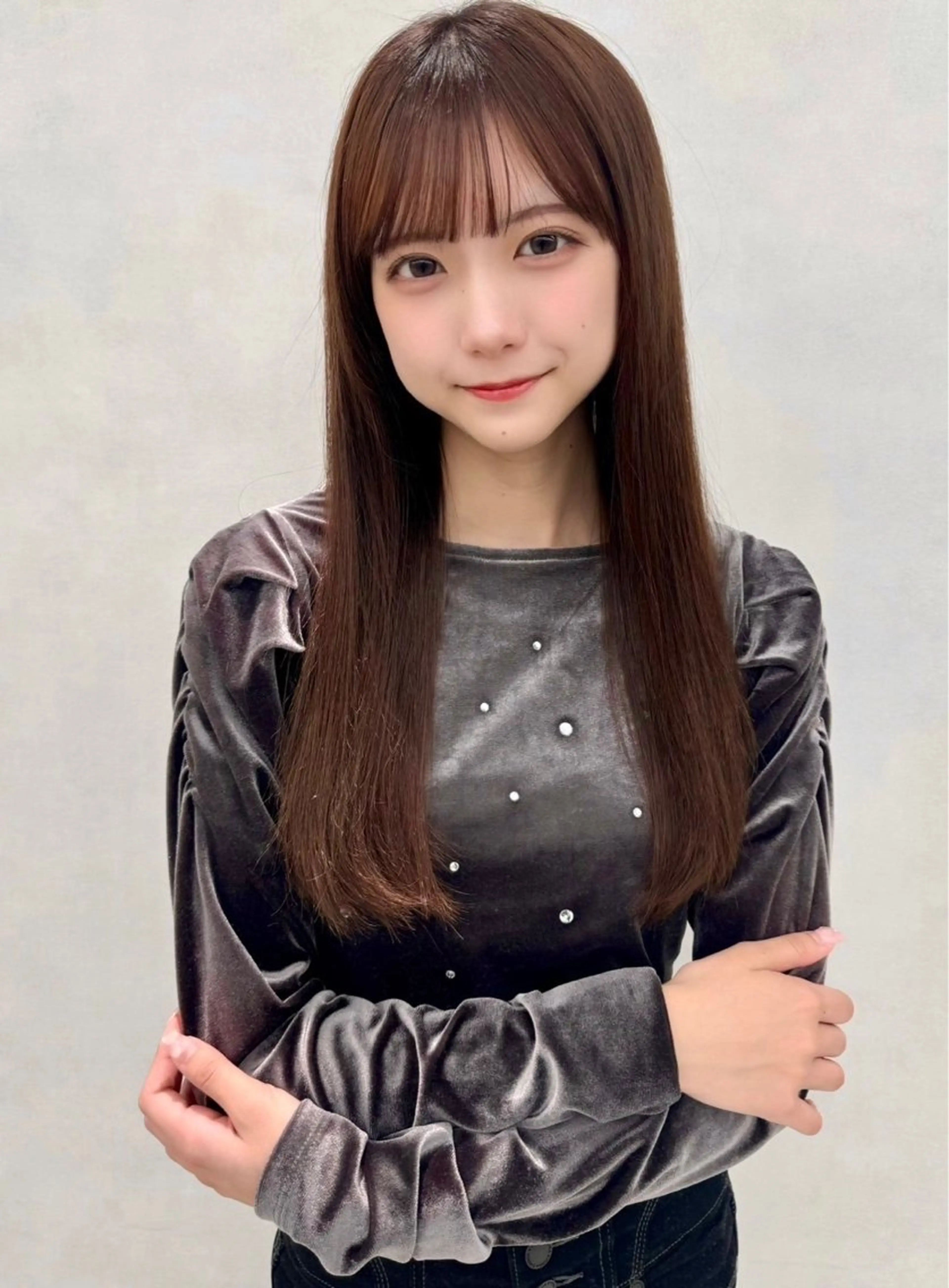 ロング カラー ヘアアレンジ 顔周りカット 韓国風ヘア レイヤーカット 小顔カット ✨レイヤー/ 透明感カラー✨冨永剛のヘアスタイル