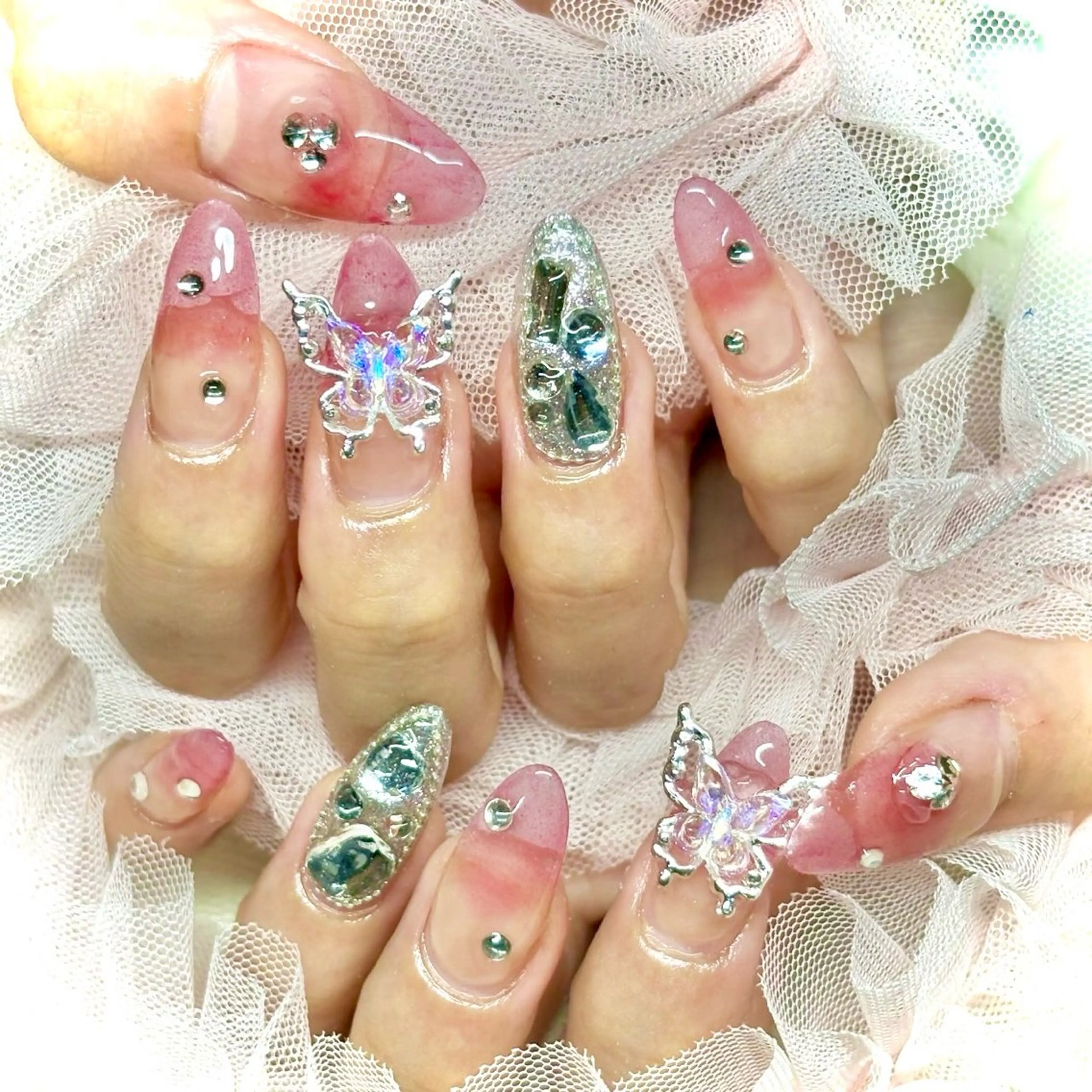 ネイル 韓国ネイル ピンク スカルプネイル ワンホンネイル miminon 自宅ネイルサロンのネイルデザイン