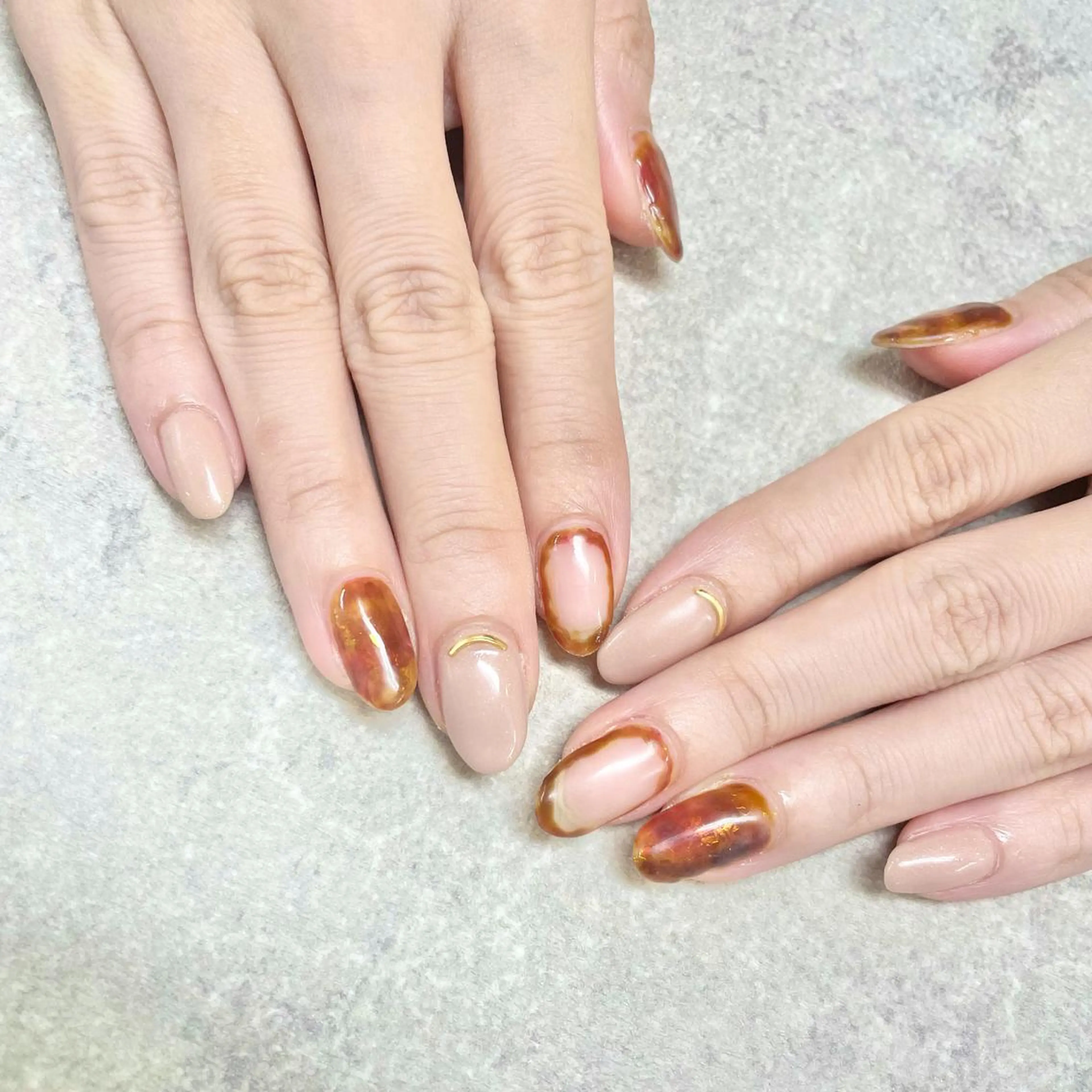 ネイル べっ甲ネイル イースター フットネイル フレンチネイル ジェルネイル ハンドネイル .N YUKIのネイルデザイン