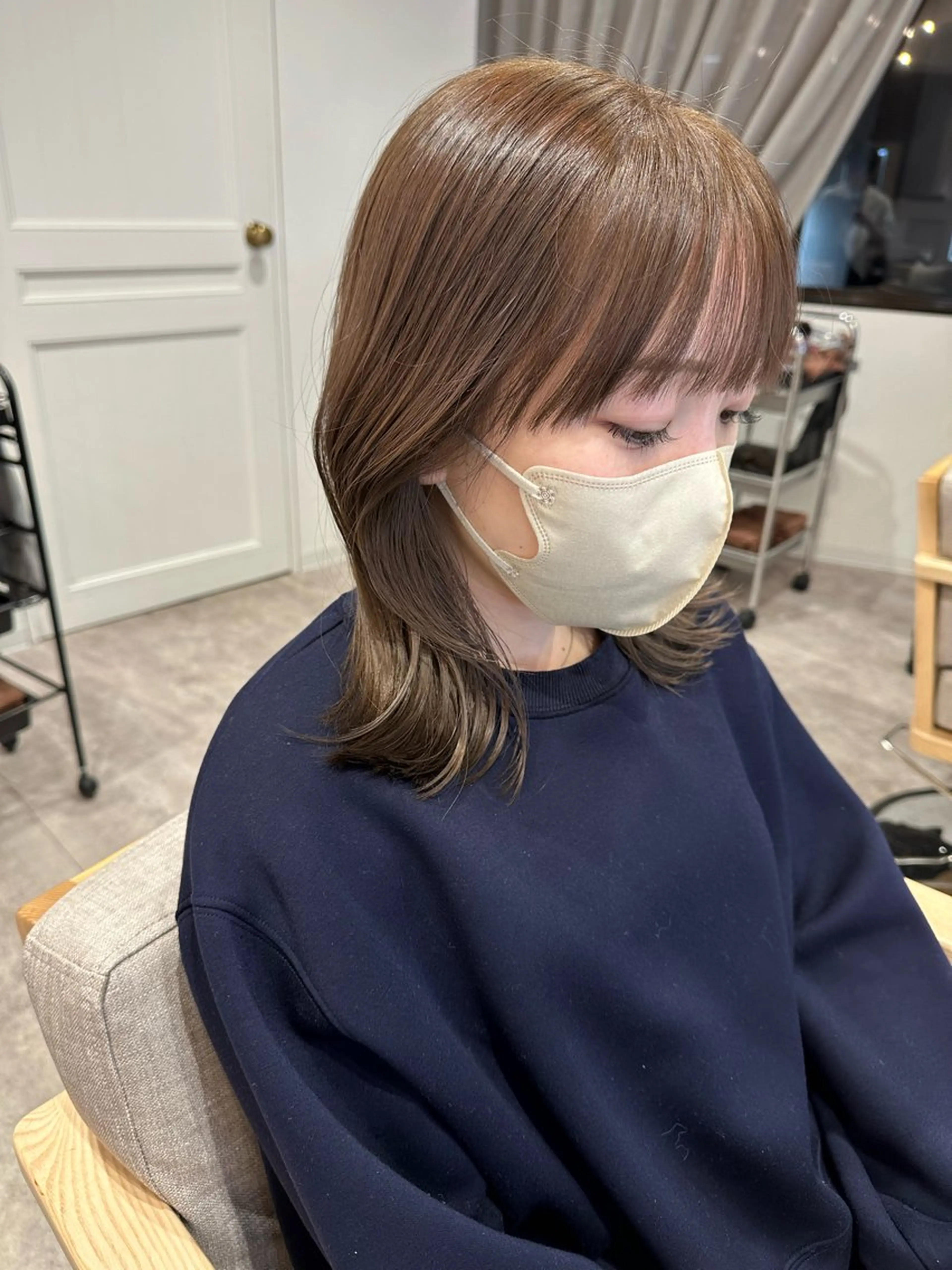 ミディアム カラー パーマ ヘアアレンジ カット ヘアカラー トリートメント ✨石田 直央/ nene【店長】✨のヘアスタイル