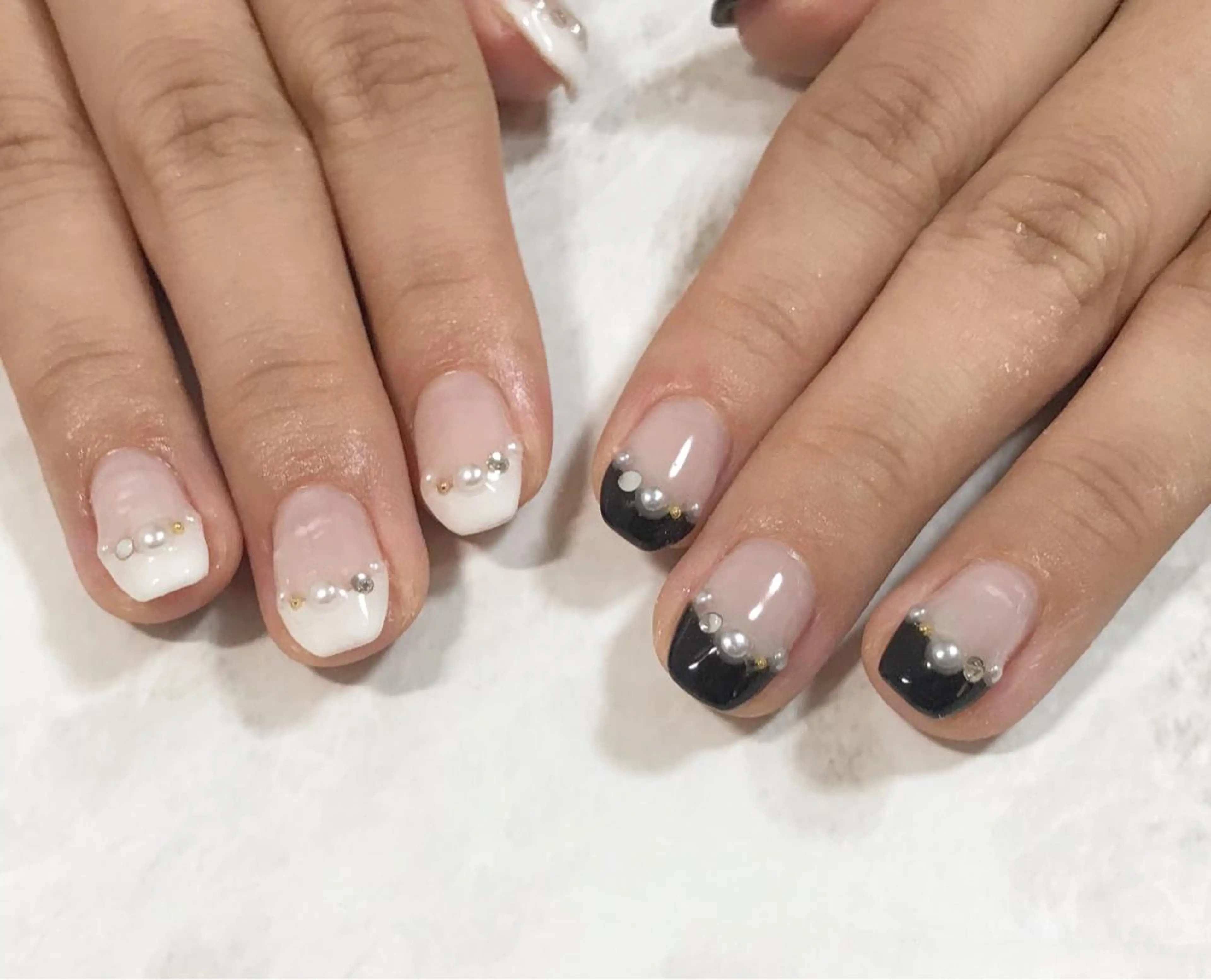 ネイル フットネイル フレンチネイル ニュアンスネイル シンプルネイル 春ネイル ネイル フフラ所属・nail fufla ♡yamane♡のネイルデザイン