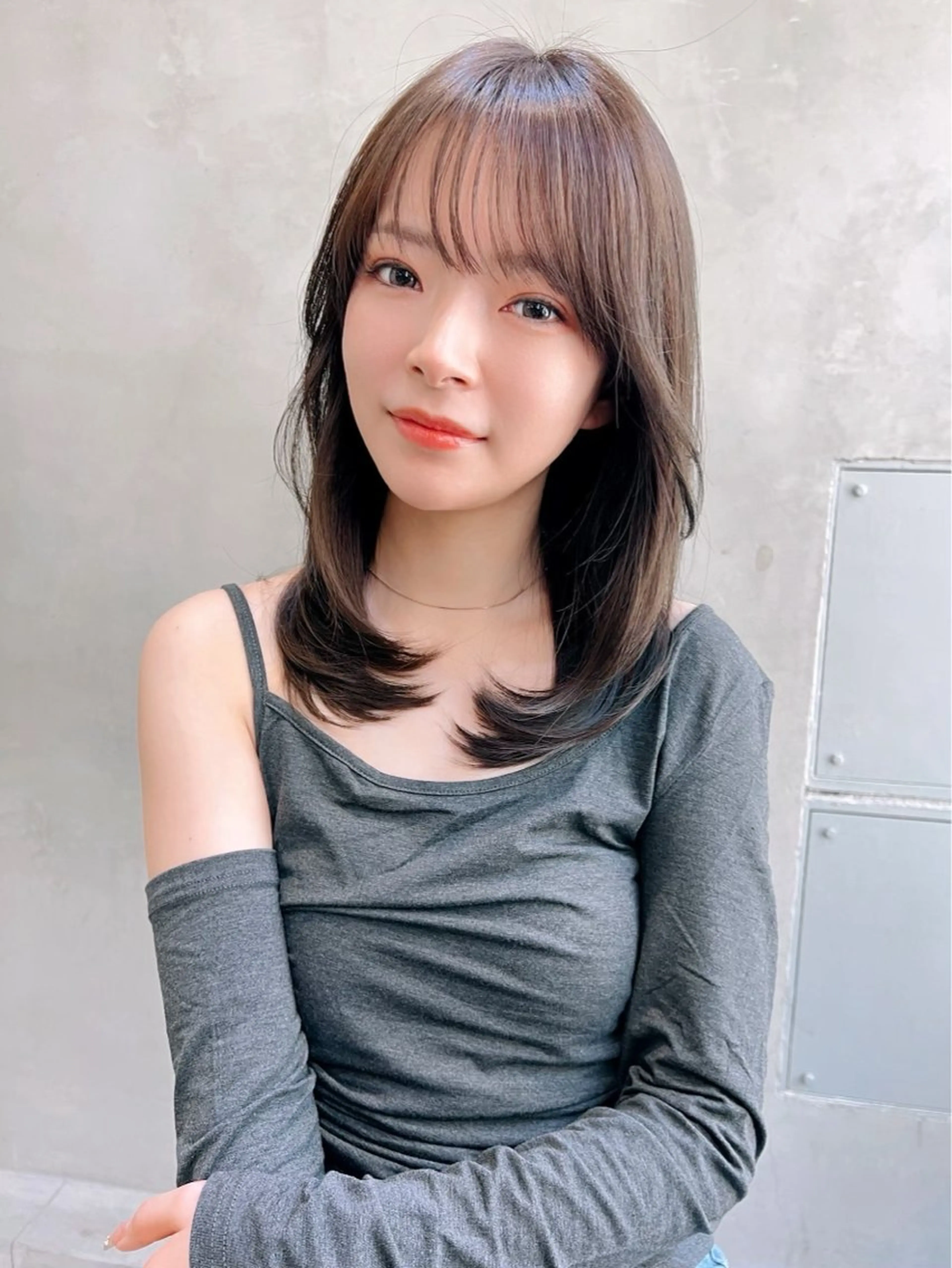 ミディアム カラー Ameri所属・艶髪/韓国ヘア🎀 Kanon︎︎⁺.のヘアスタイル