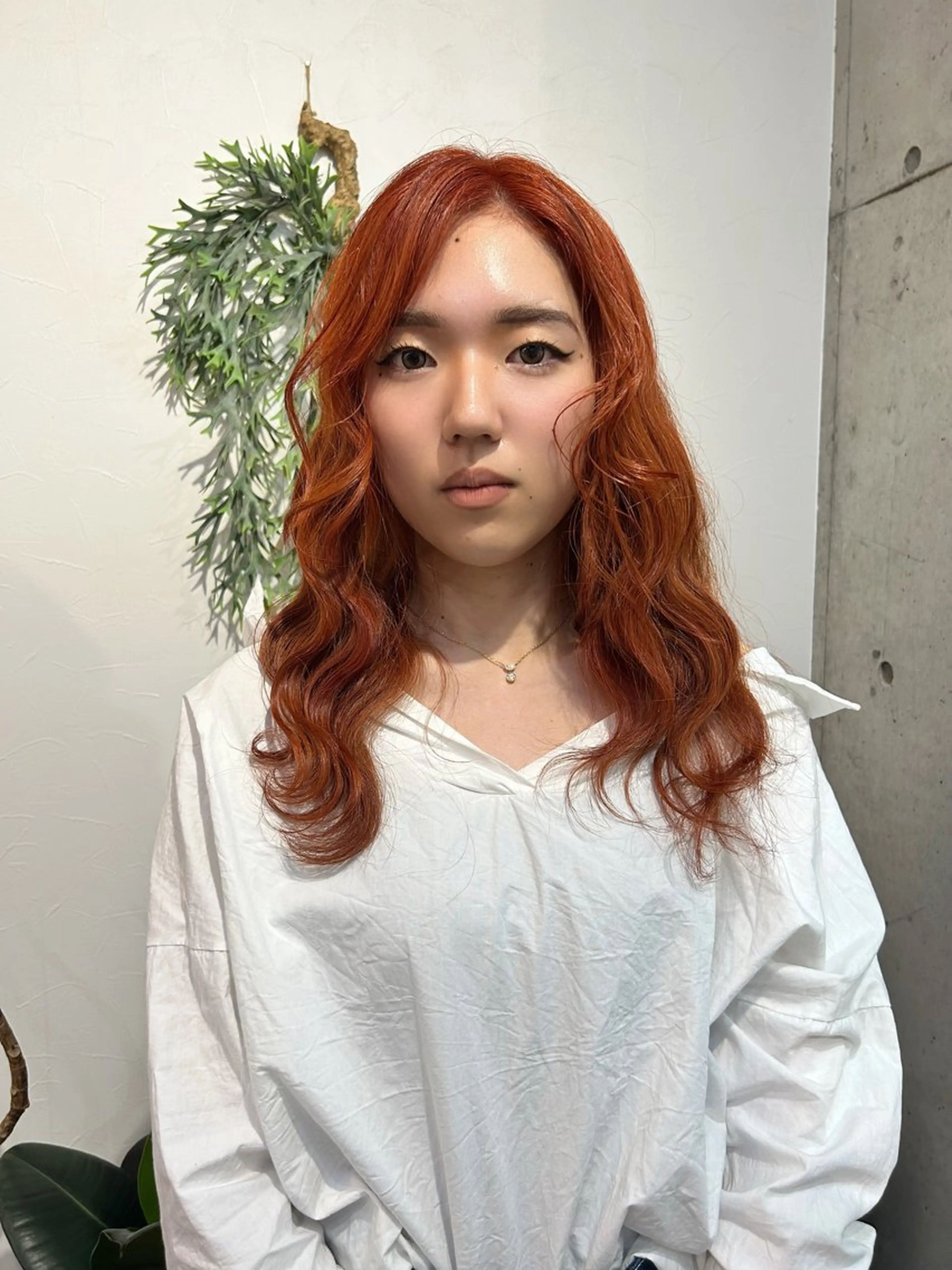 カラー オレンジ [lani ] konatsuのヘアスタイル
