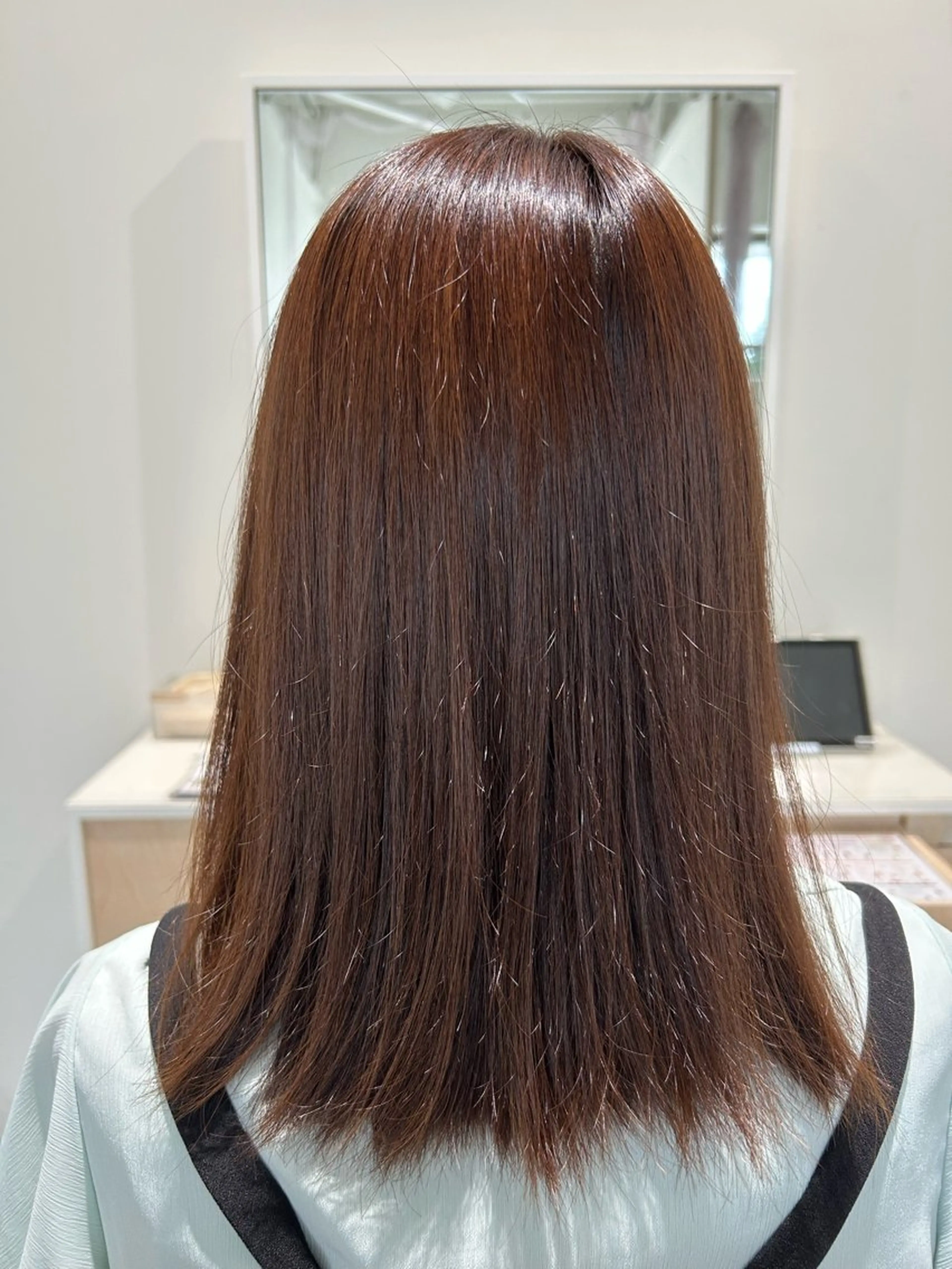 髪質改善カラーエステ+毛穴洗浄・シリコン除去+超音波トリートメントの写真