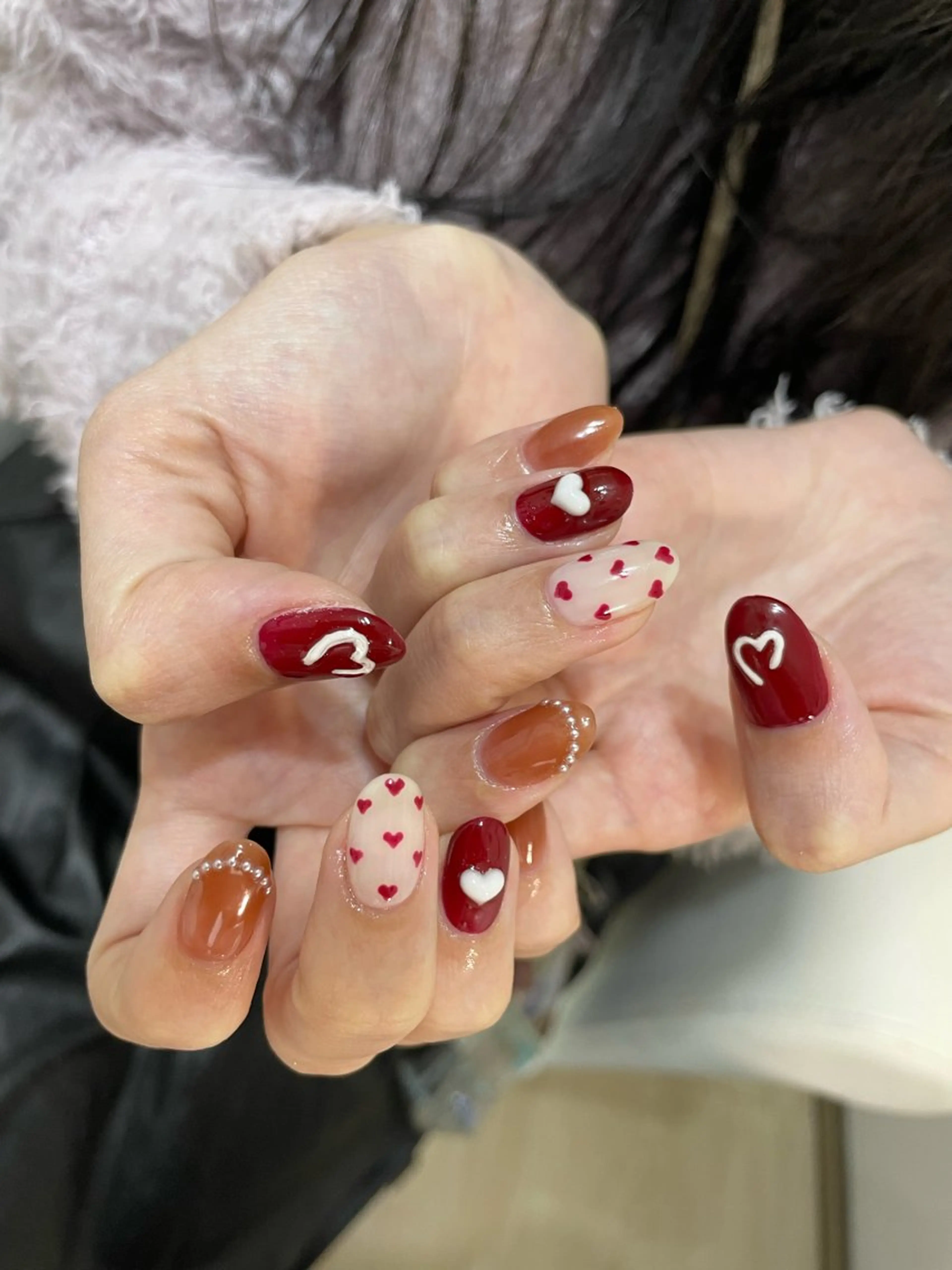 ネイル ガーリー ハート nail salon CIELのネイルデザイン