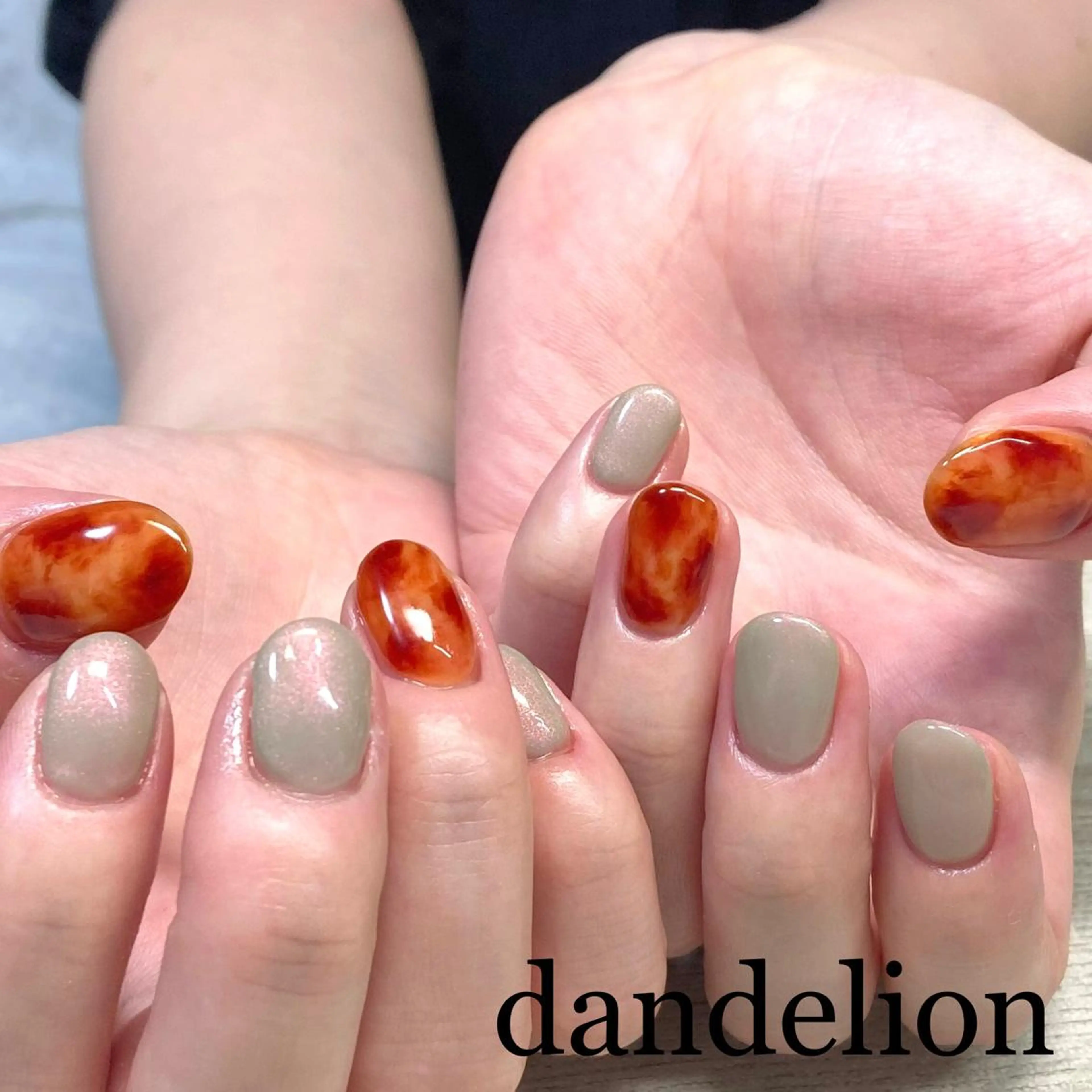 ネイル ハンドネイル ハンドケア dandelion ダンデライオンのネイルデザイン