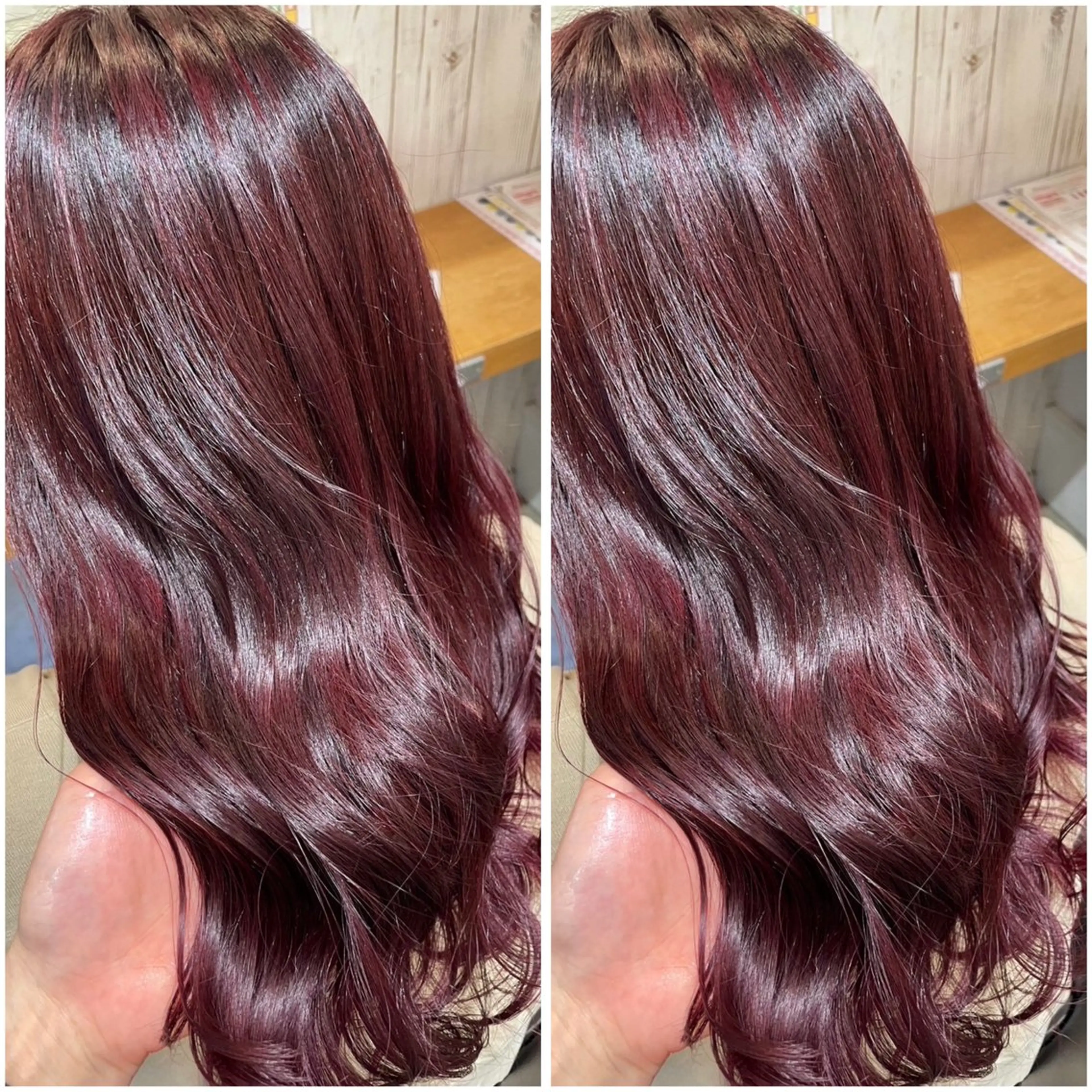 ロング カット ヘアカラー 大槻 ハルカのヘアスタイル