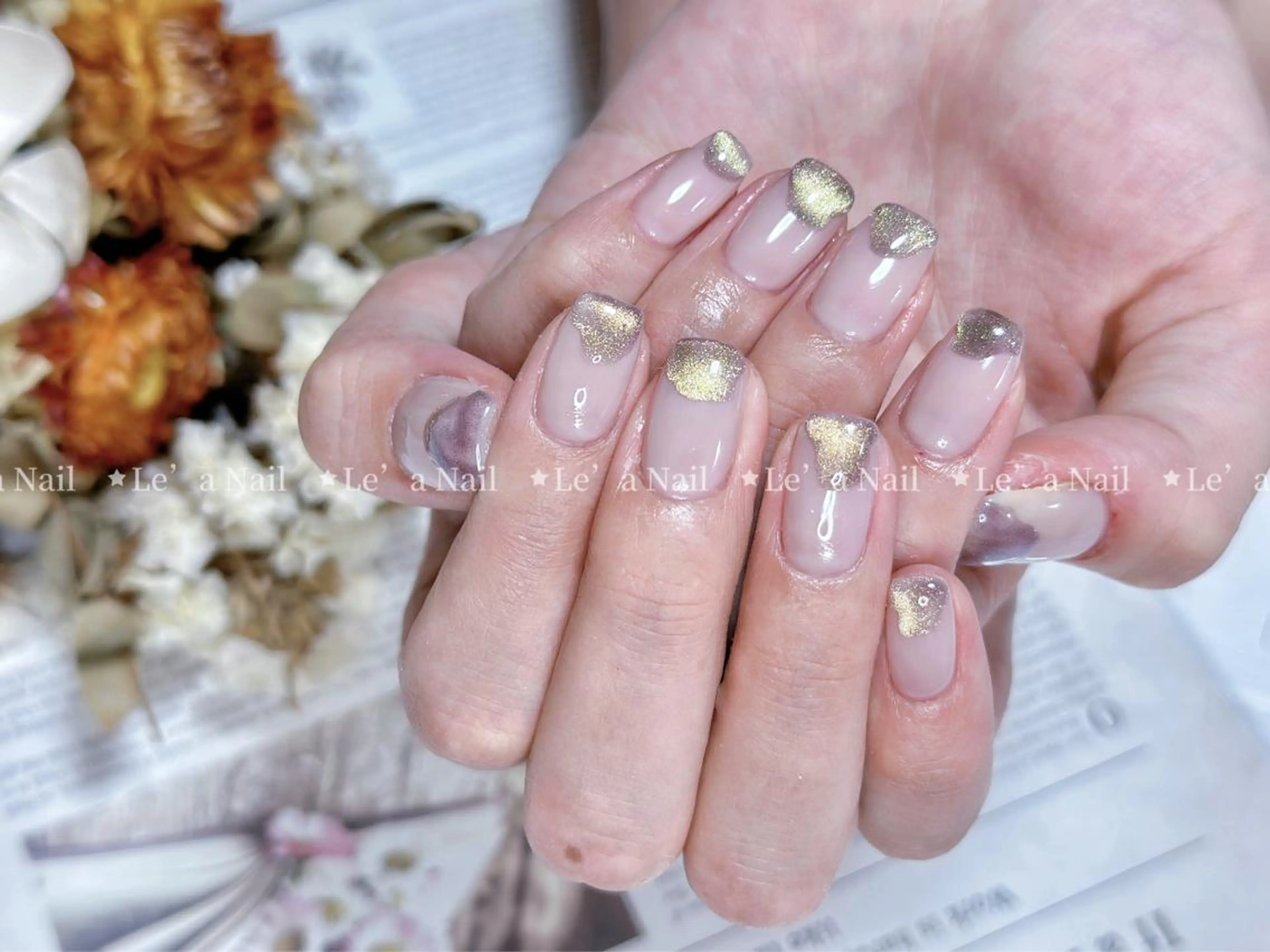 ミディアム カラー ネイル Lea NAILsalon所属・Le’a NailSalonのネイルデザイン